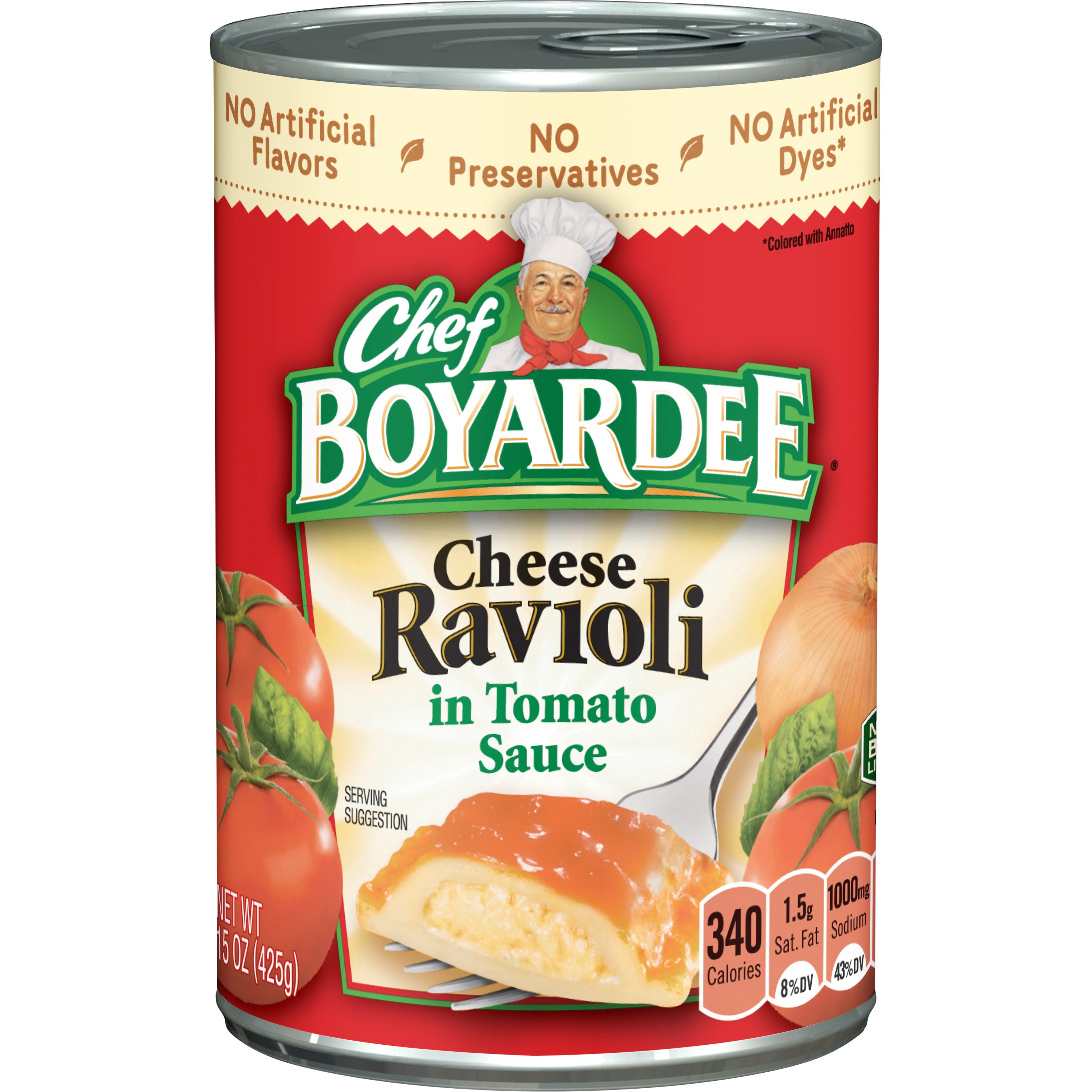 Chef Boy 14-15 oz Cans Cheese Rav/Tom Sauce 15oz 1/24ct