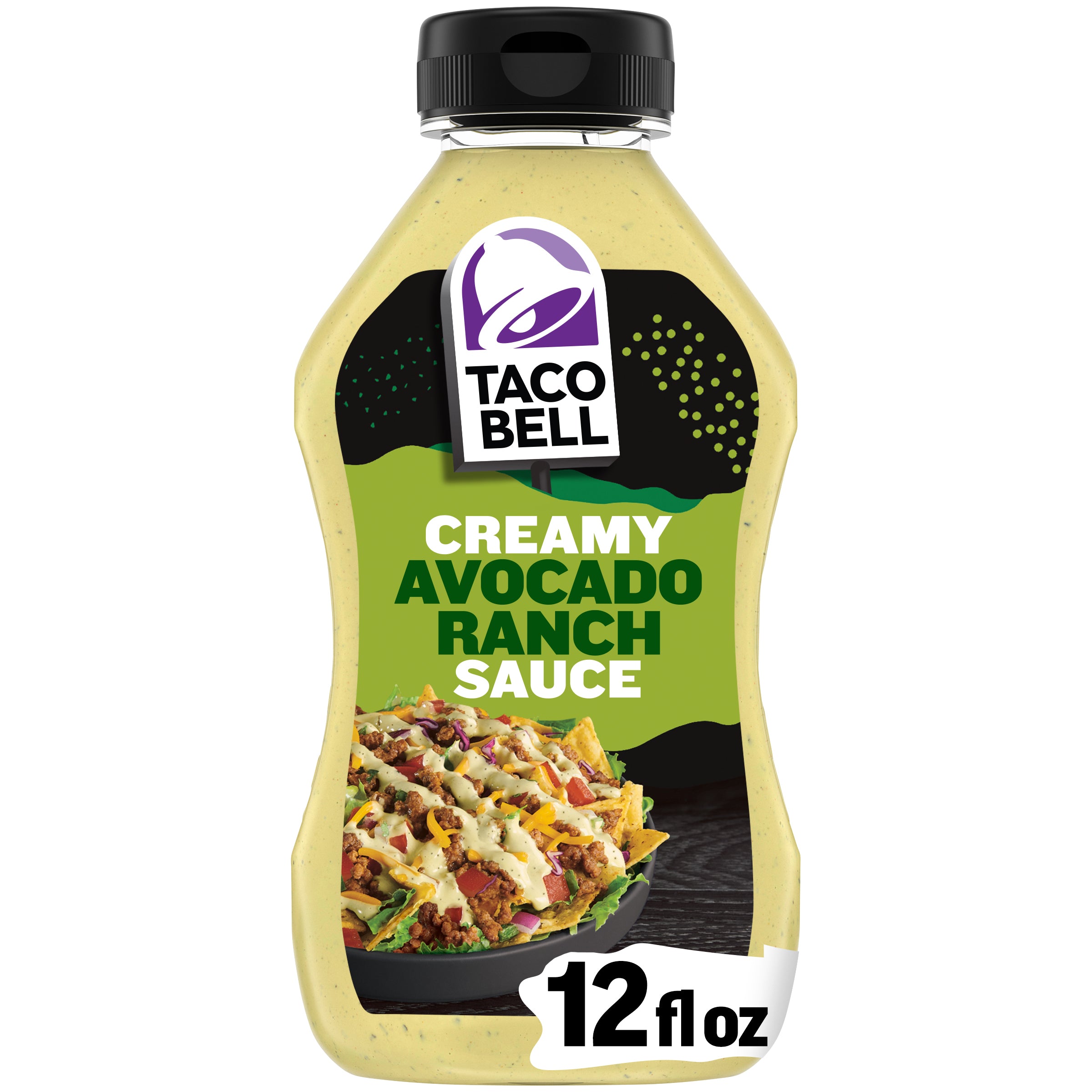 Taco Bell Avocado Ranch Sauce  12oz 1/8ct