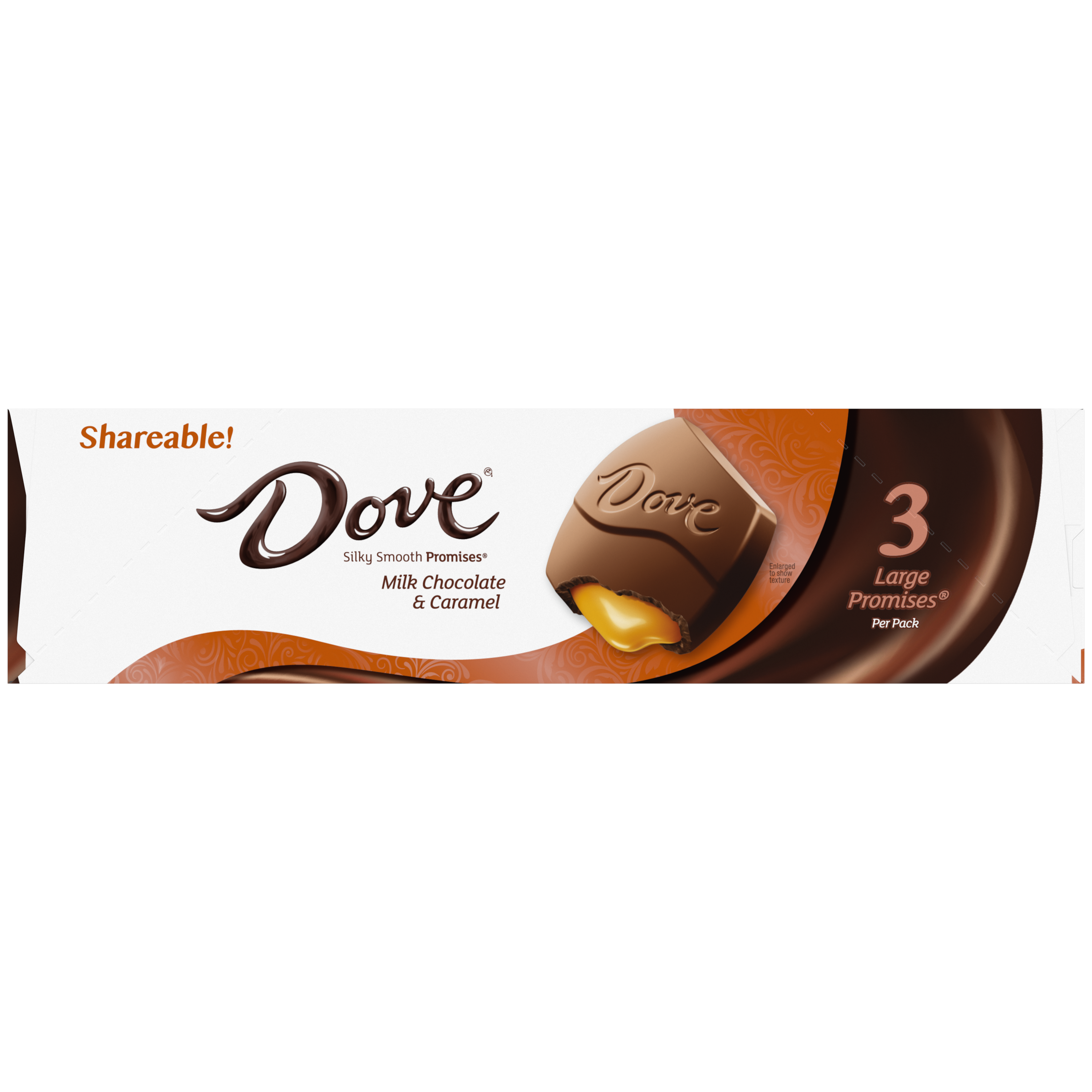 Dove Mk Chocolate & Caramel Large Promises 2.75OZ 6/20CT