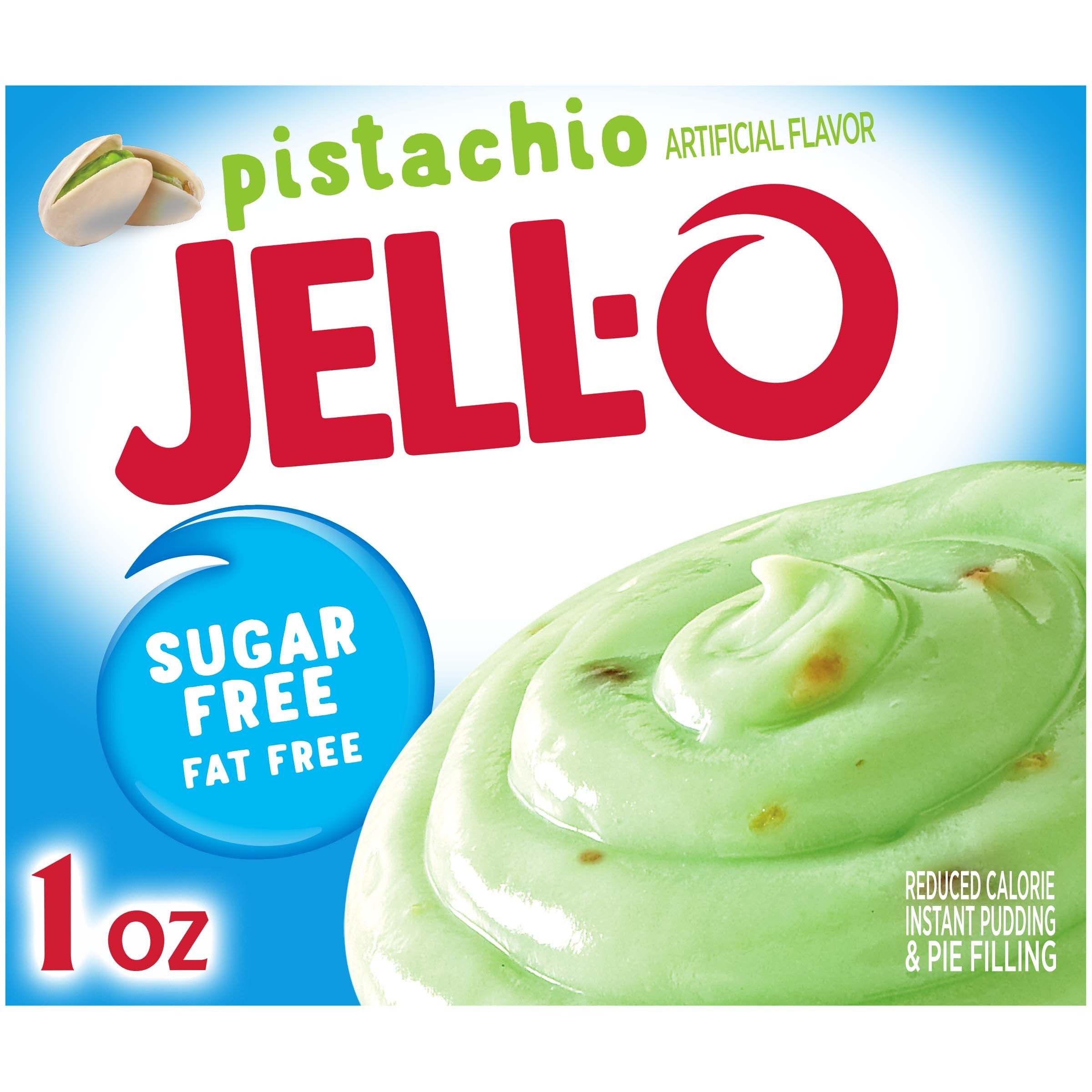 Kraft Grocery Jell-O Instant Pudding S/FF Pistacchio 24ct .9oz