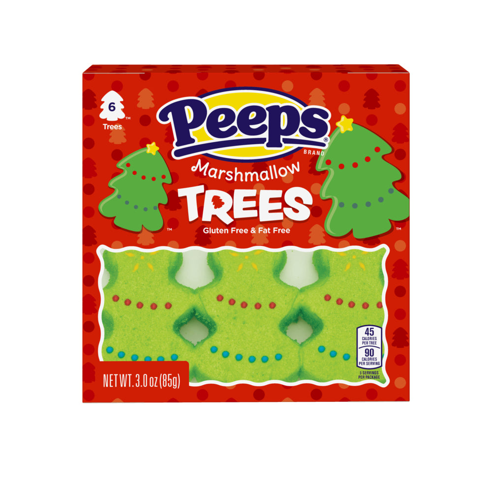 Jb Xmas Peeps 6ct Marshmallow Trees  12/3oz