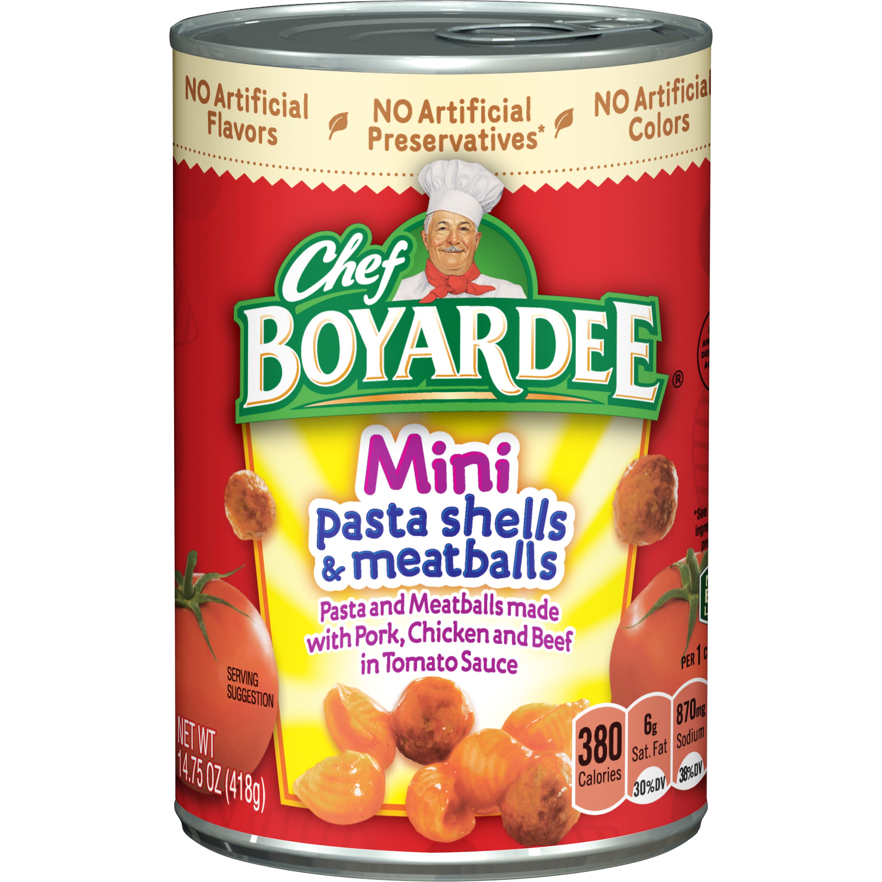 Chef Boy 14-15 Oz Cans Mini Bites Psta Shls/ Mtbl 14.75oz 1/24ct