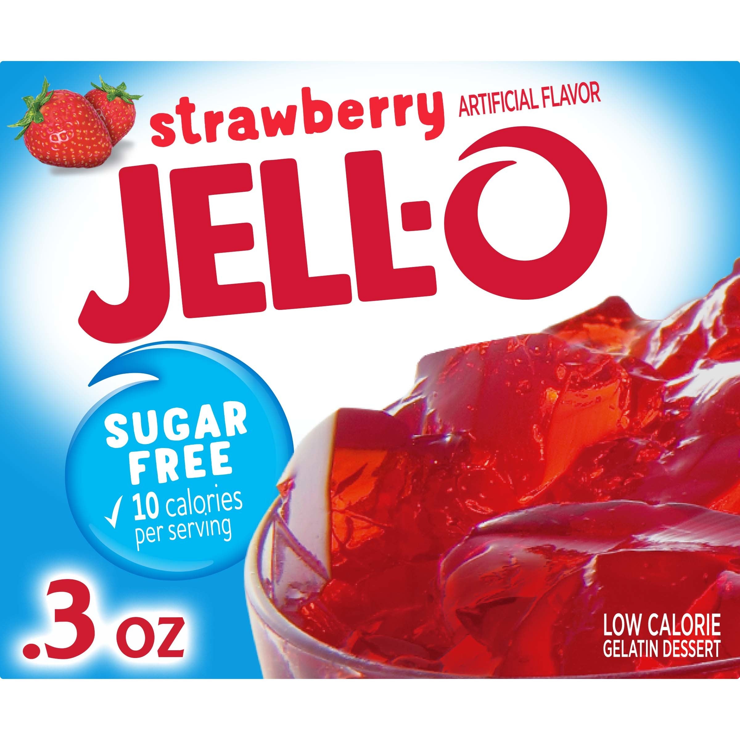 Kraft Jell-O Sugar Free Strawberry 24ct 0.3oz