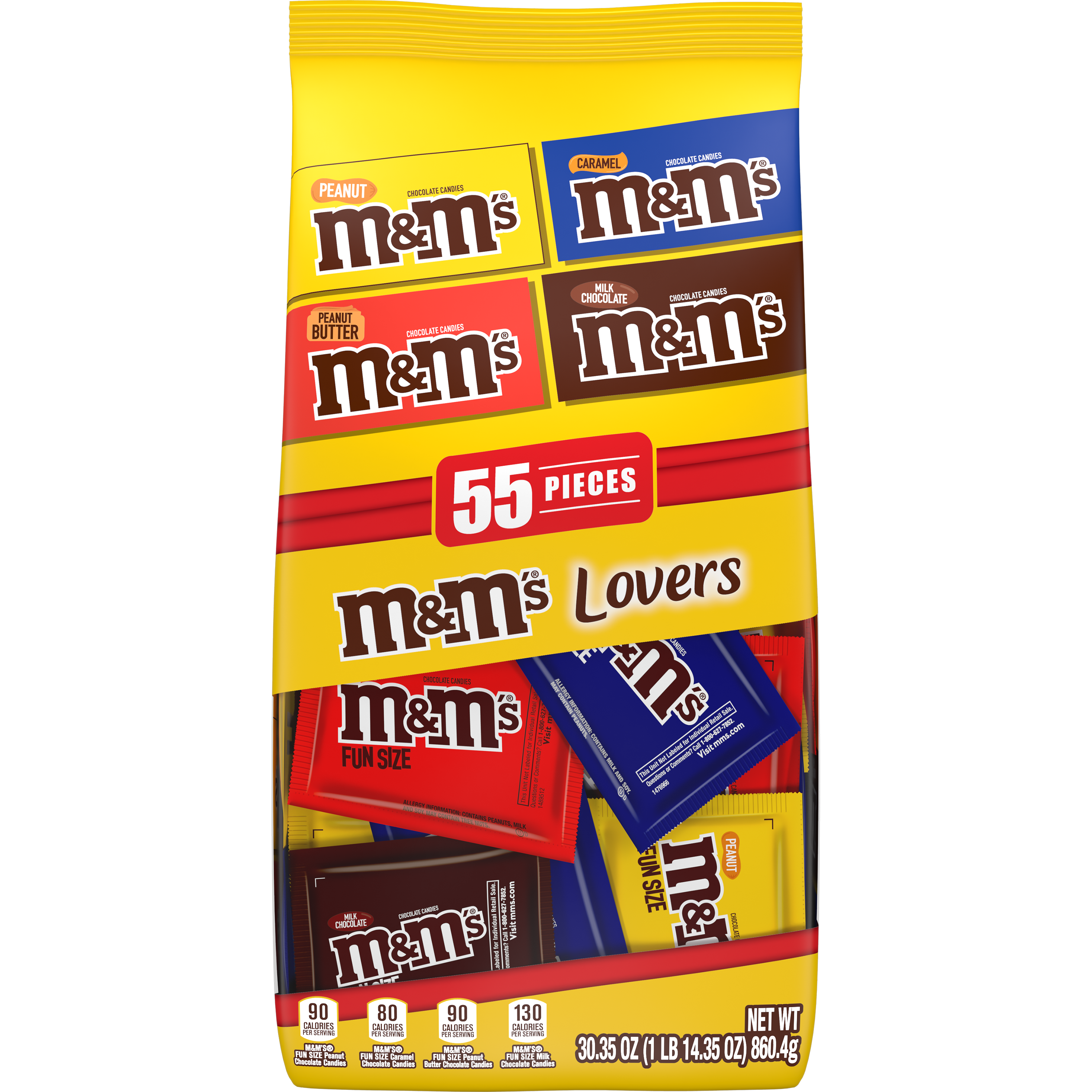 M&M Fun Size Variety Bag SUP 30.35oz  1/6ct