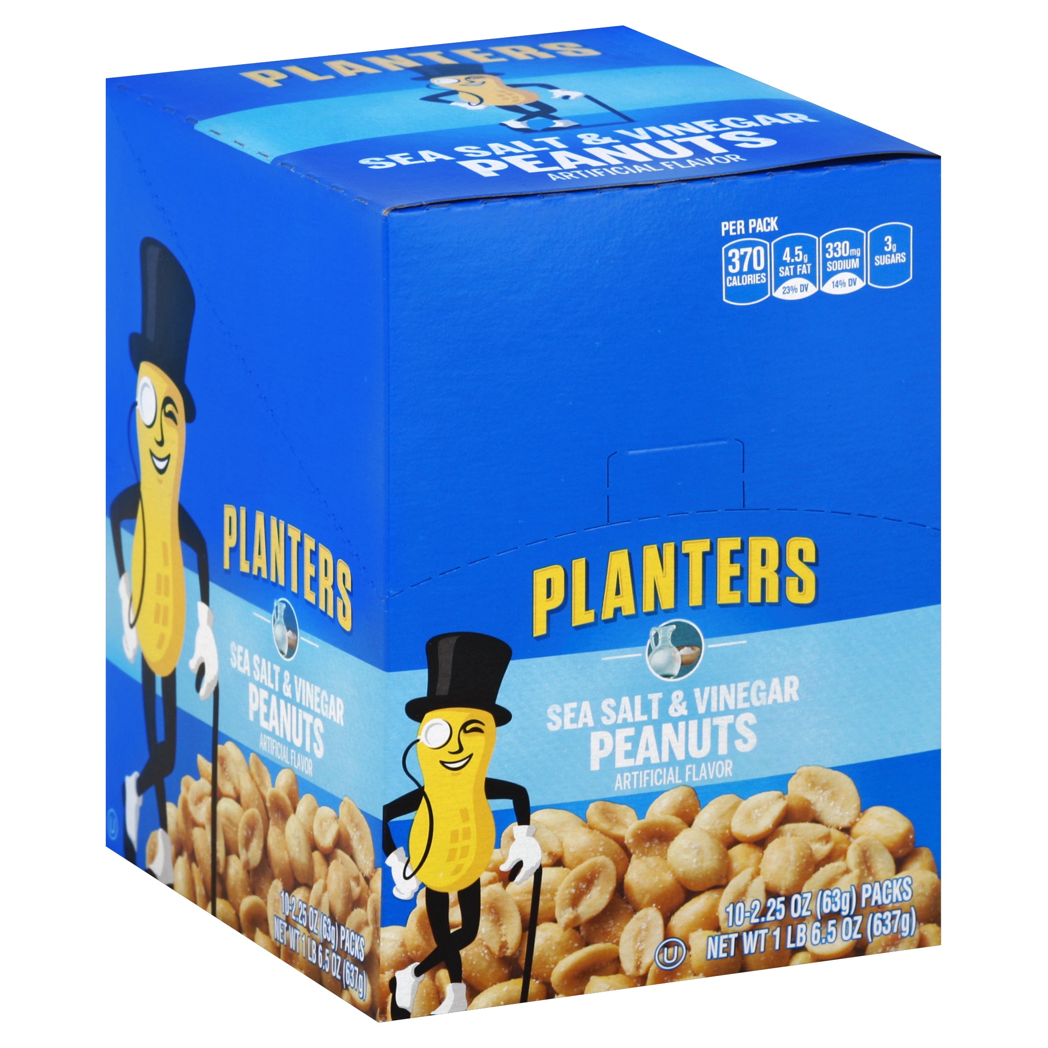 Kraft Peanuts On-the-go Sea Salt and Vinegar 3/10ct 2.25oz