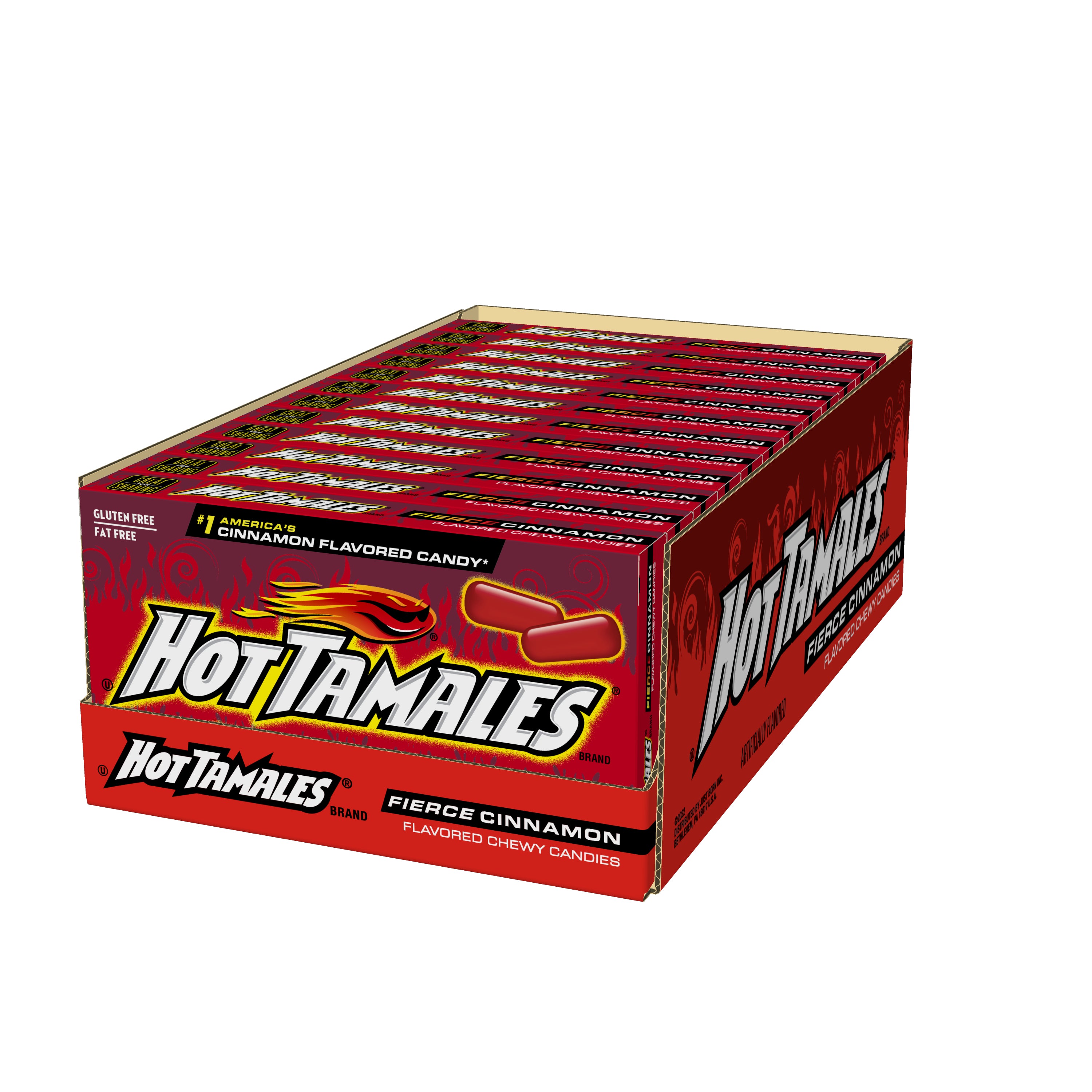 Hot Tamales Theater Box Fierce Cinnamon 4.25oz 1/12ct