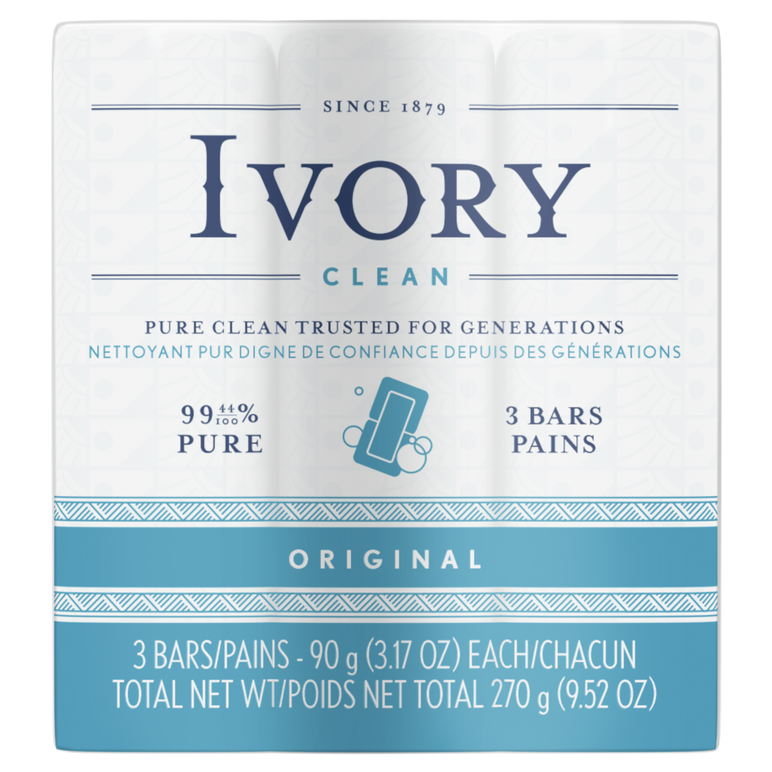 Ivory Bar Soap Original 3 Pack 24ct 9.51oz