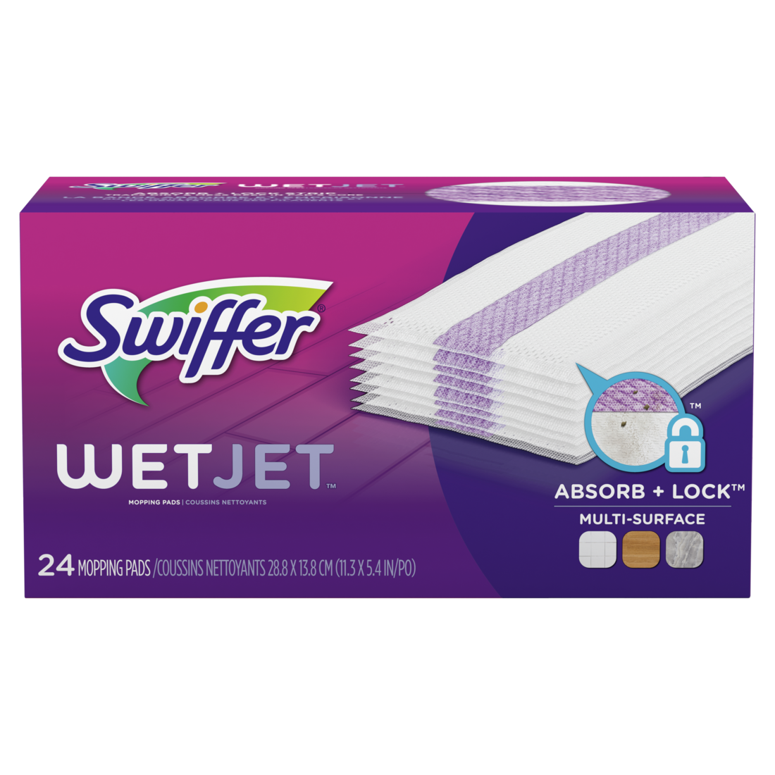 Swiffer WET JET Mopping Pads Refill 24pc 1/4ct