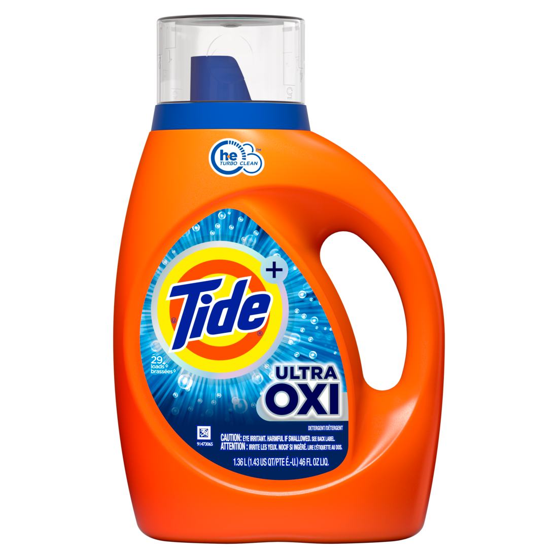 Tide Ultra Oxi Liquid Detergent, 29 Loads 46 fl oz