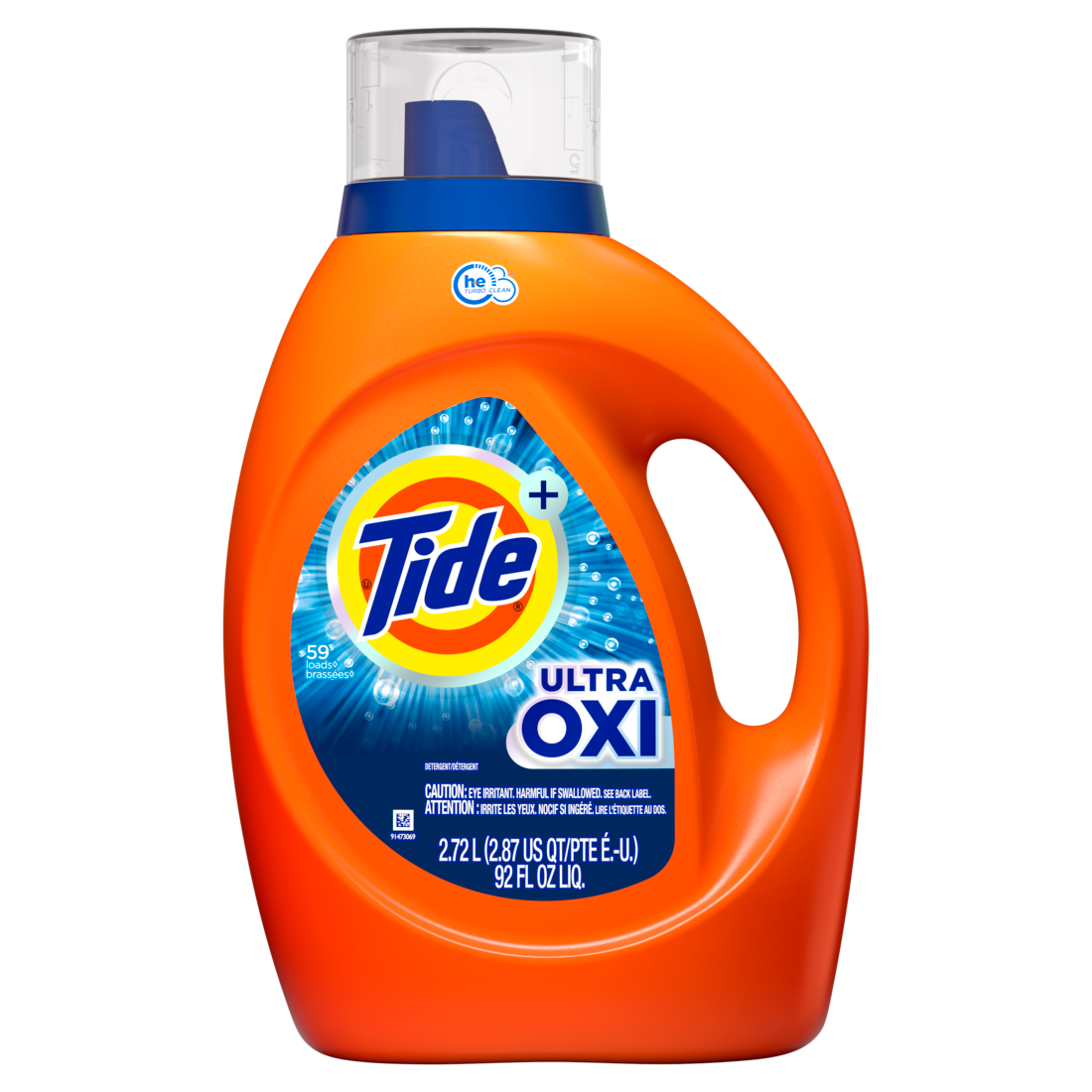 Tide Ultra Oxi Liquid Detergent, 59 Loads 92 fl oz