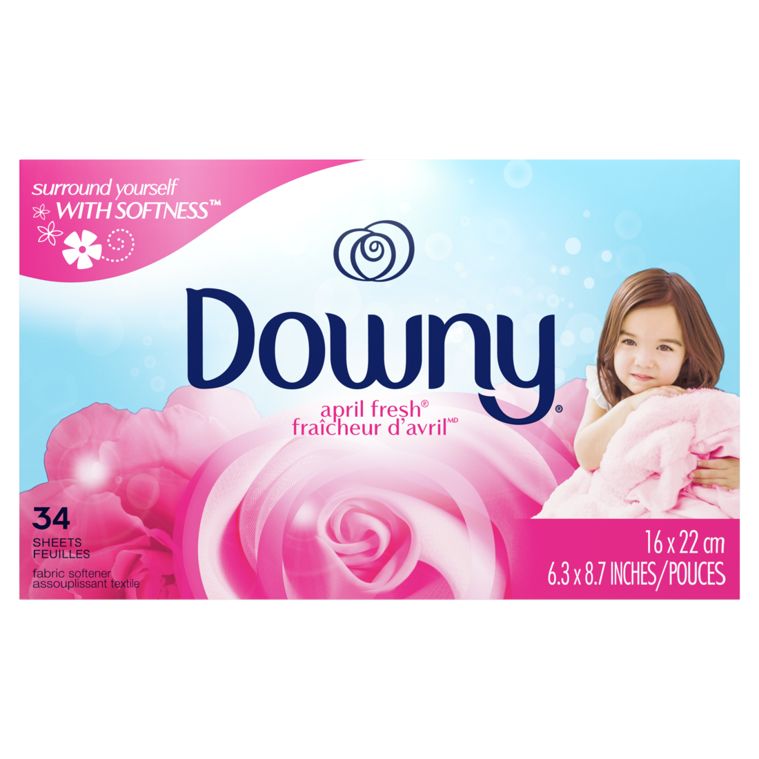 Downy Fabric Softener Sheets April Fresh 12/34ct