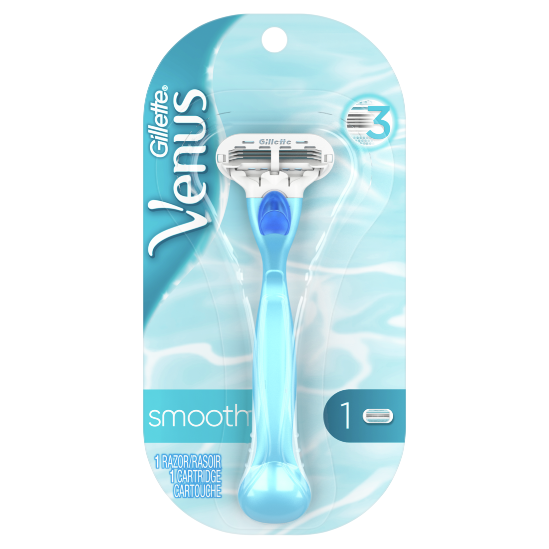 Gillette Venus Smooth Women's Razor 1ct 6/6ct