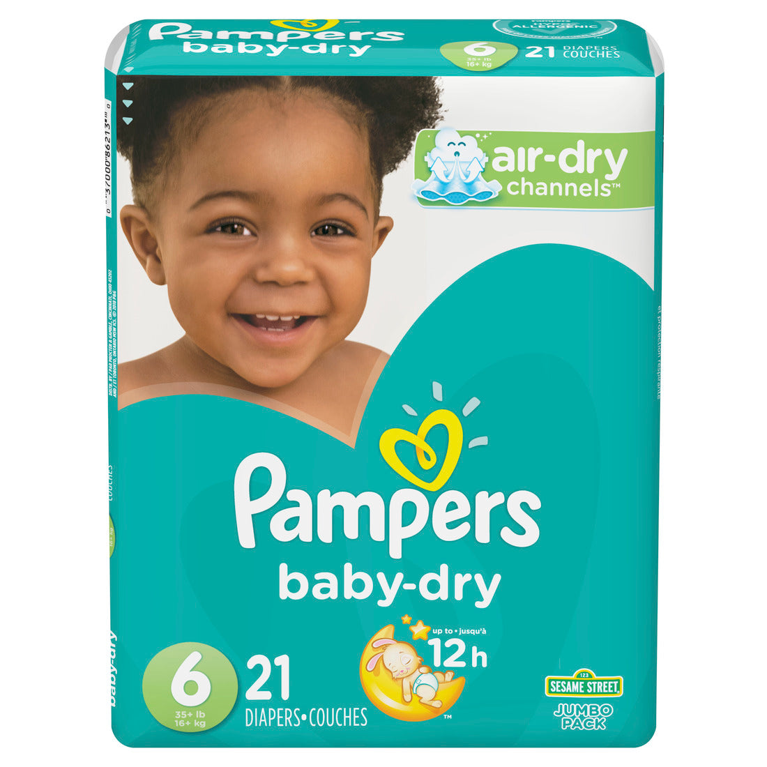 Pampers Baby Dry Diapers Size 6 Jumbo Pack 4/21 Ct