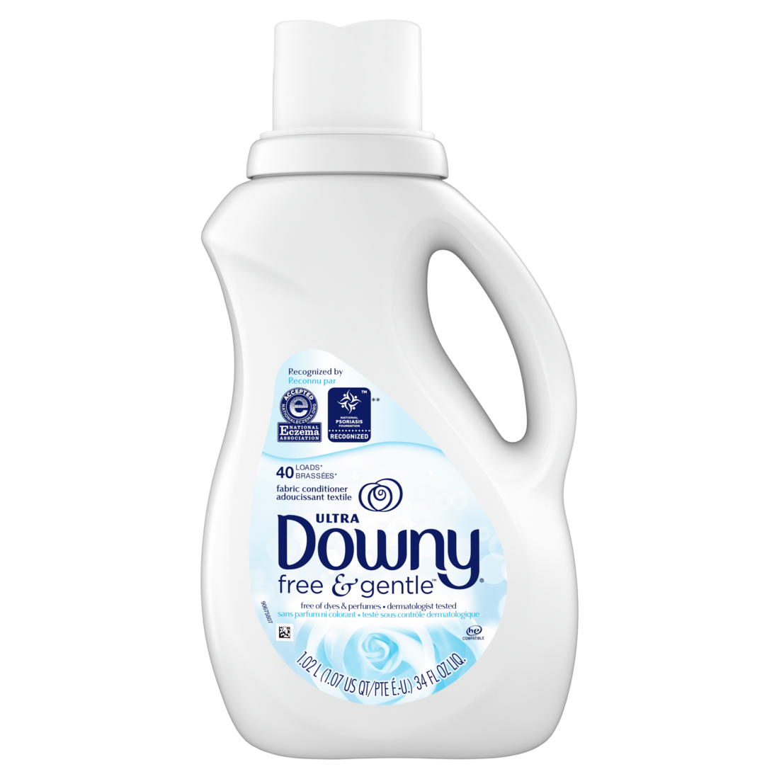 Downy LQ Free & Gentle 40LD 34oz 1/6ct