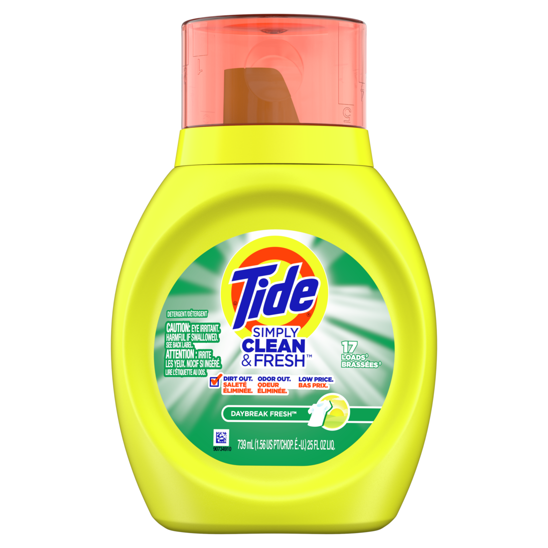 TIDE SMPLY Clean &Fresh  Liquid HEC Daybreak Fresh 6/25Z 17LD