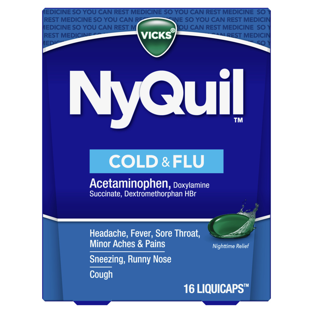 NyQuil  COLD&FLU LIQCAP 16CT 4/6CT