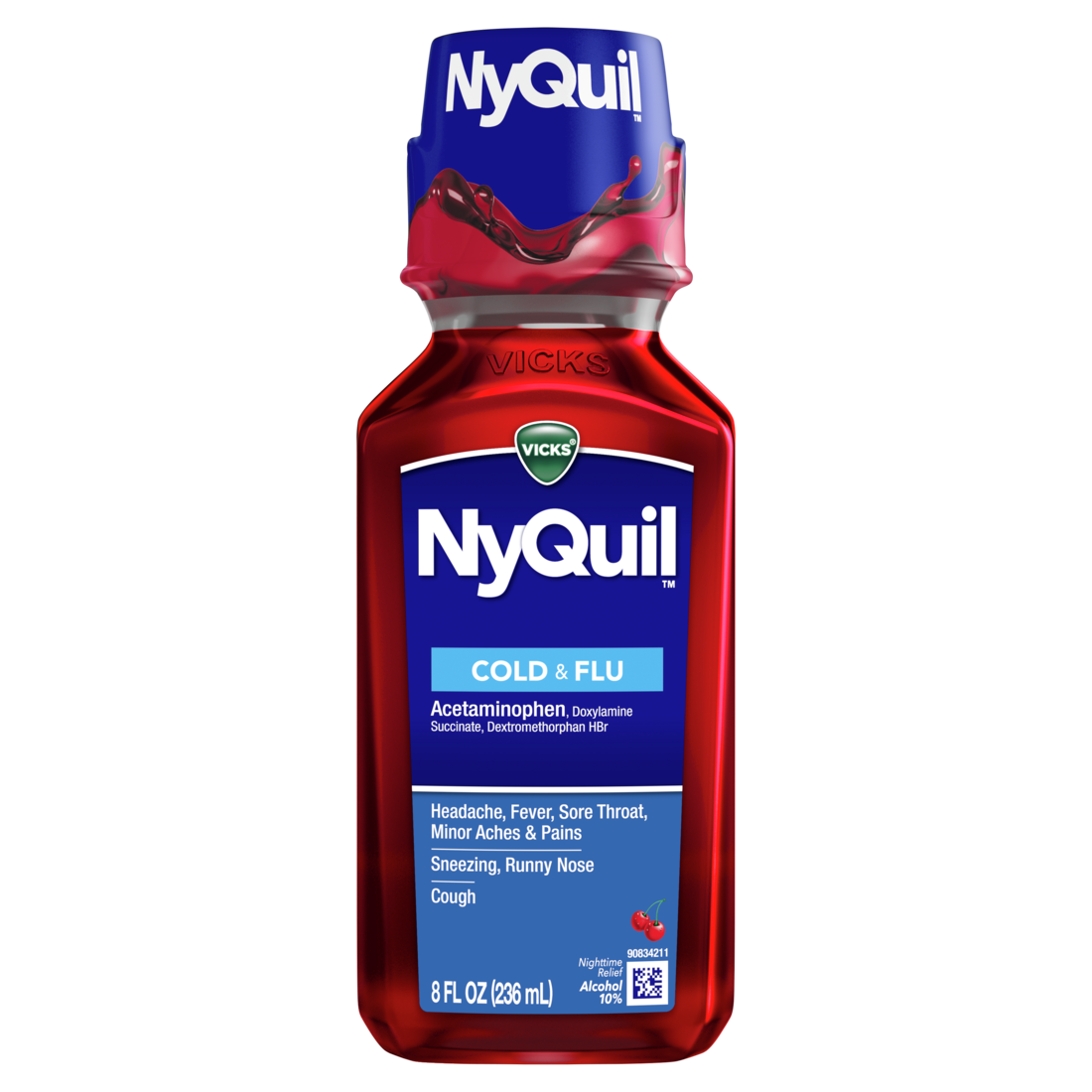 Procter & Gamble Nyquil Liquid Cherry 12ct 8oz