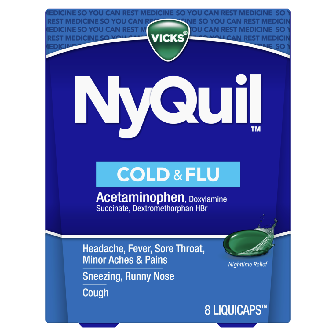 NyQuil  COLD&FLU LIQCAP 8CT 4/6CT