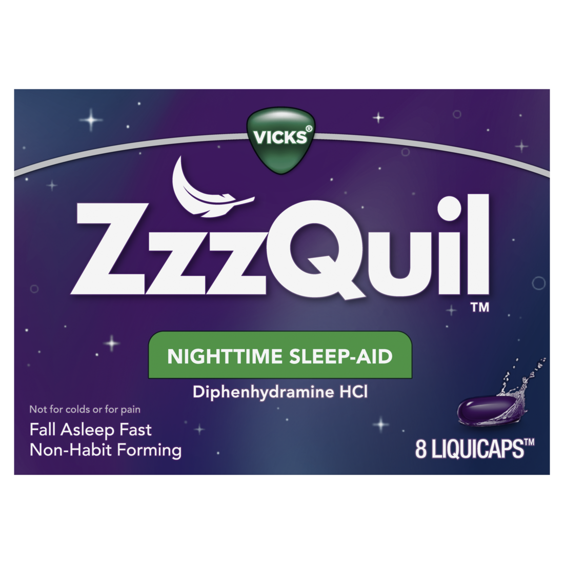 Vicks ZzzQuil Nightime Sleep Aid 8ct 4/6ct