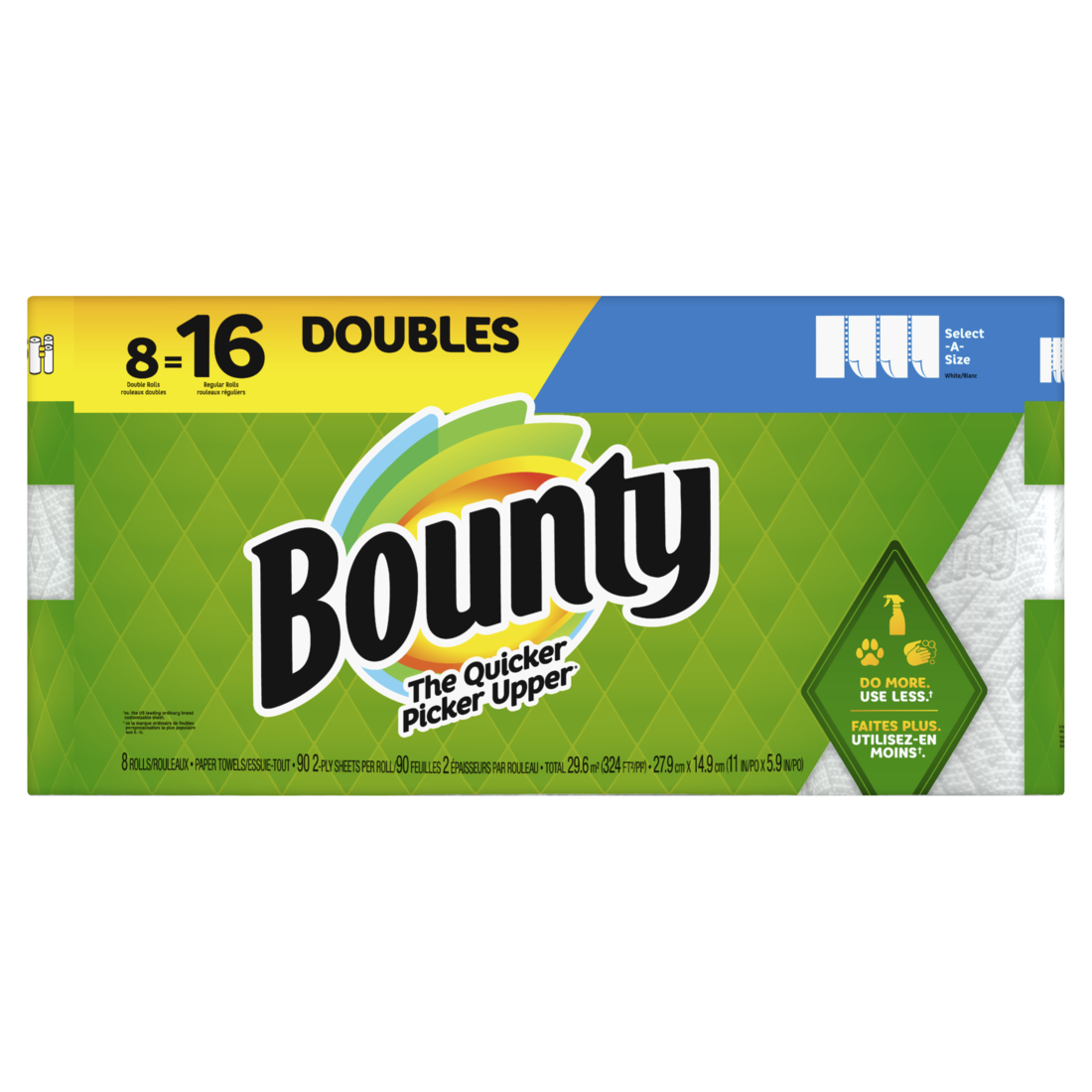 Bounty Towels SAS White 90 Sheet LCP XN 1/8DR