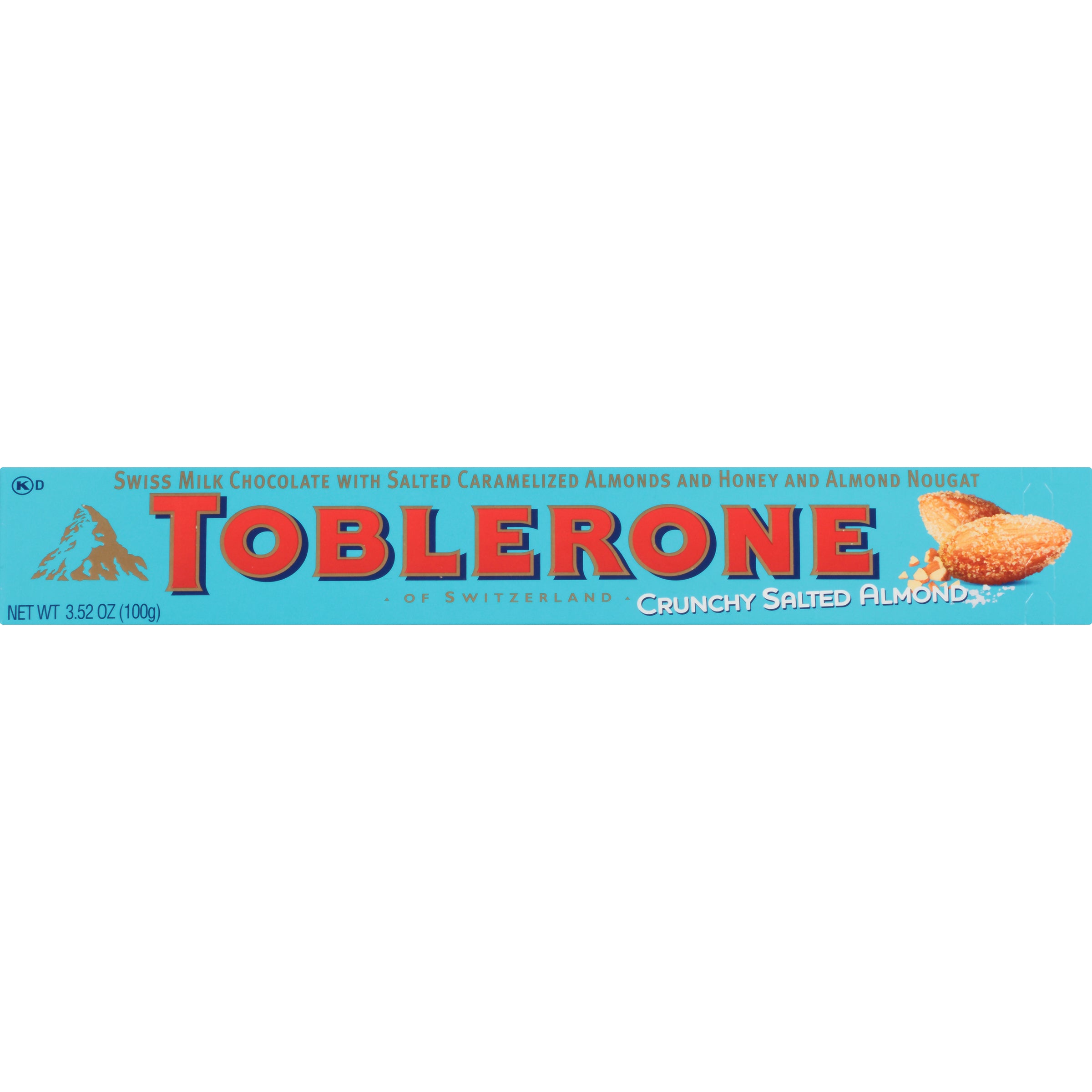 Toblerone Crunchy Salted Almond 4/20ct 3.52oz