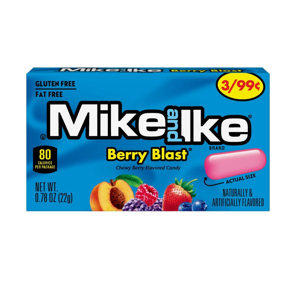 Mike & Ike Chgmkr PP 3/$.99 Berry Blast .78oz 16/24ct