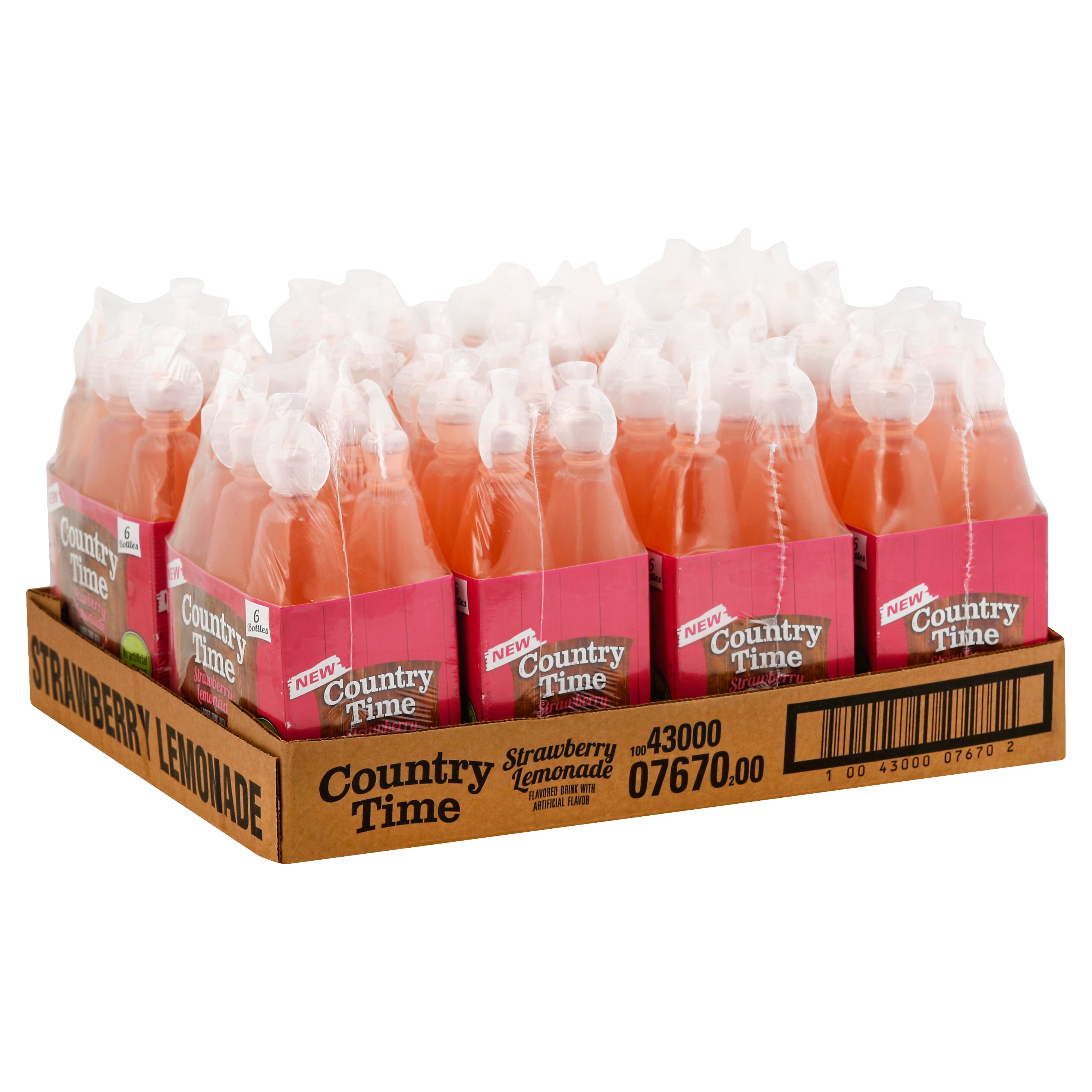 Country Time Burst RTD Strawbry Lemonade 6/ 6.75oz  1/8ct