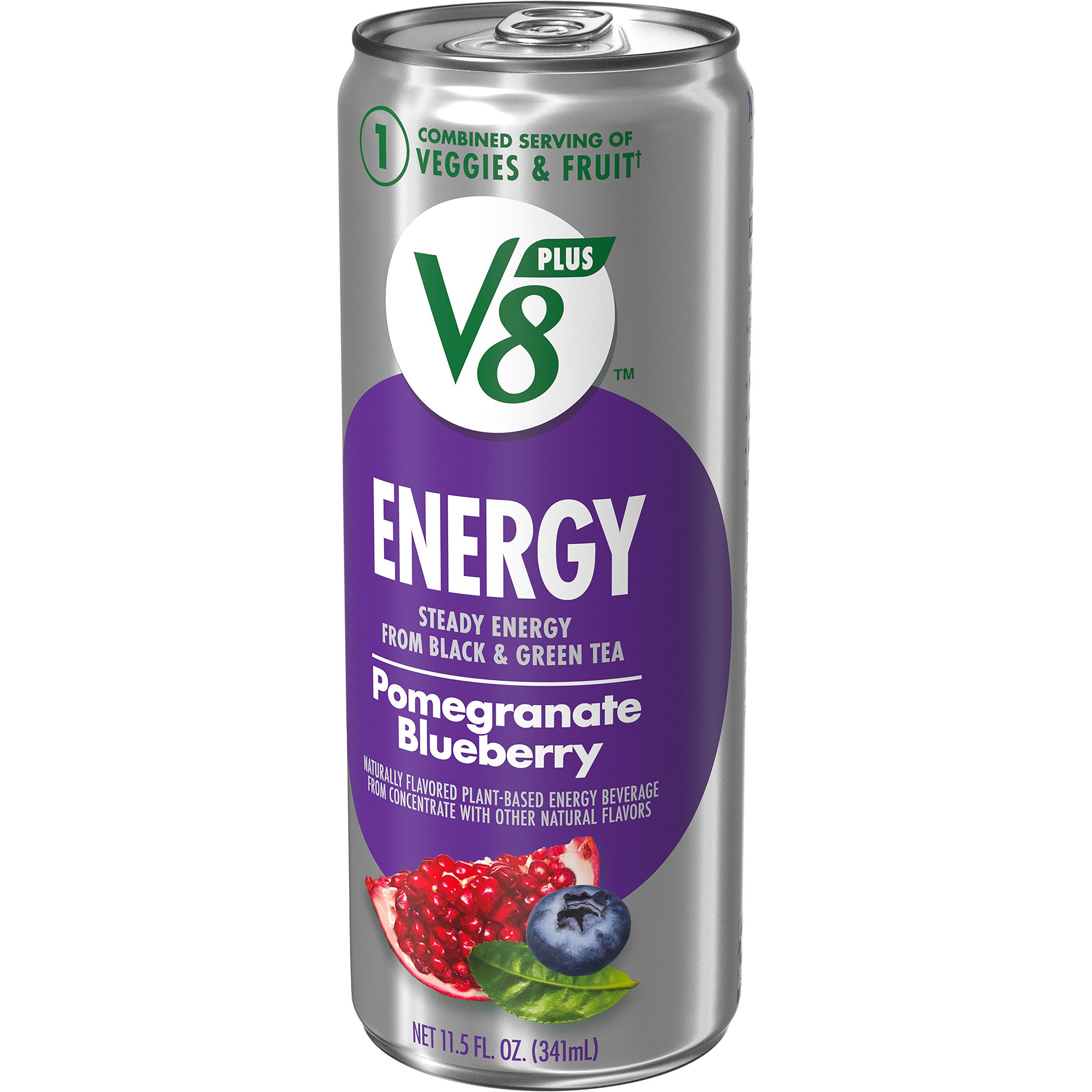 V8 Splash Sparkling & Energy Pomegranate & Bluebry 12/11.5oz