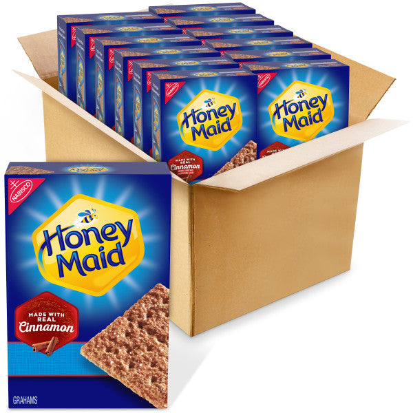 Mondelez Grocery Pak Honey Maid Grahams Cinnamon 12ct 14.4oz