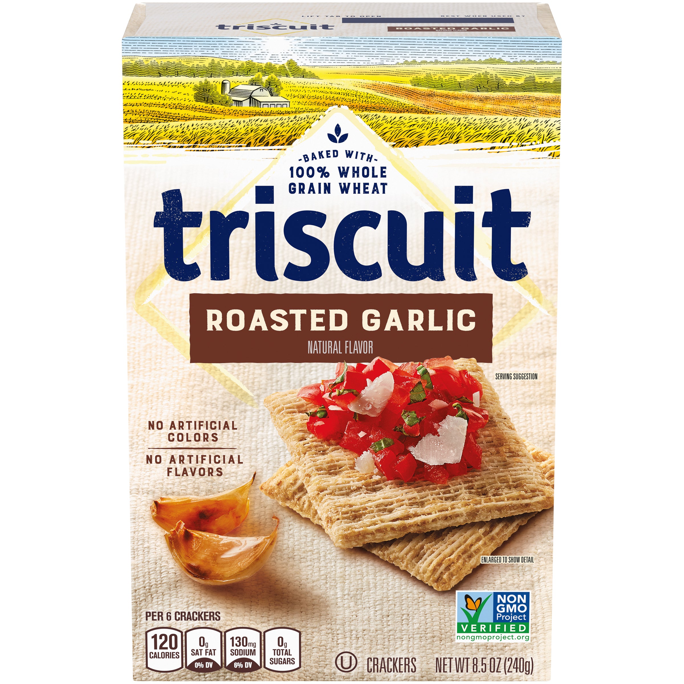 Mondelez Grocery Pak Triscuit Roasted Garlic 6ct 8.5oz