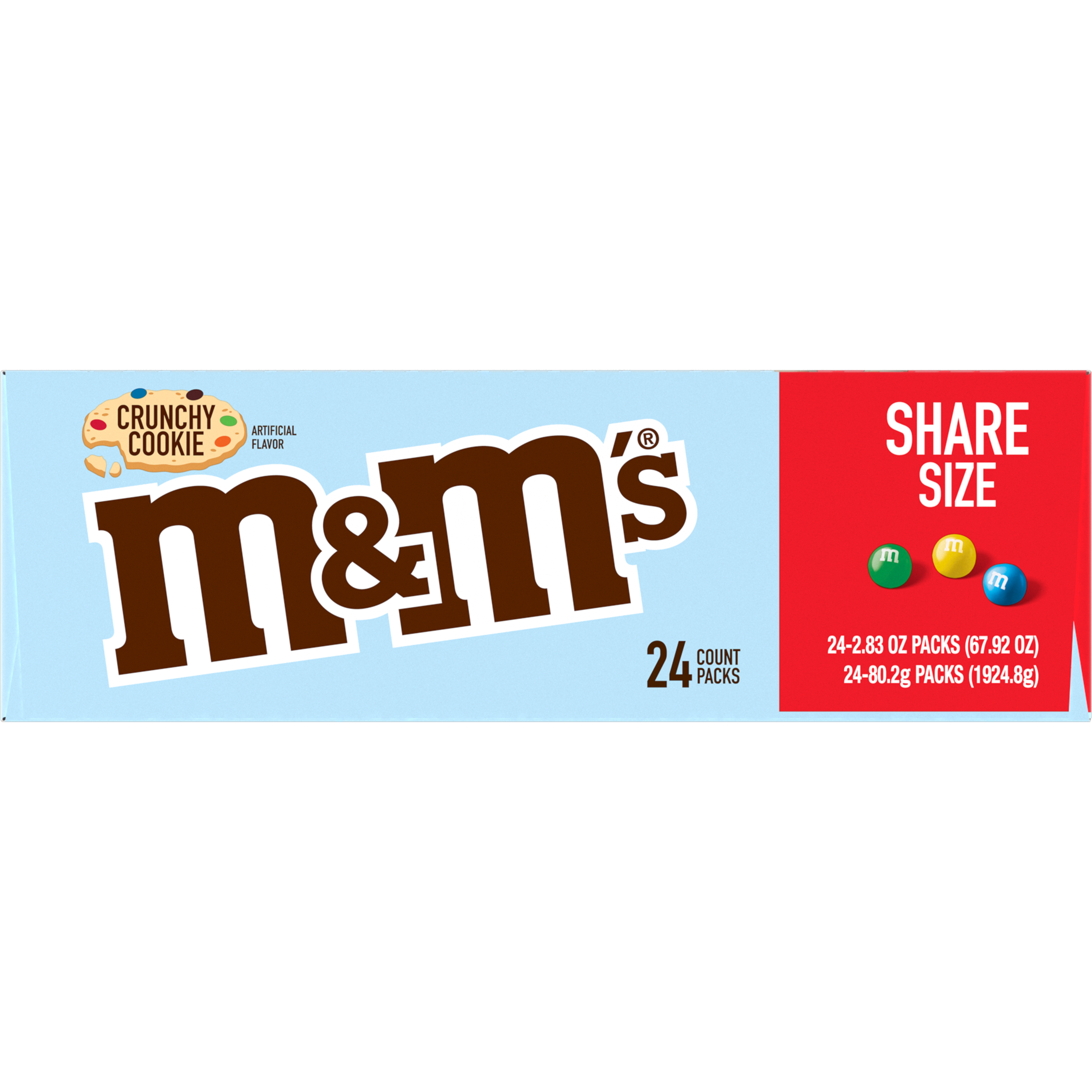 M&M Crunchy Cookie Share Size 2.83OZ  6/24CT