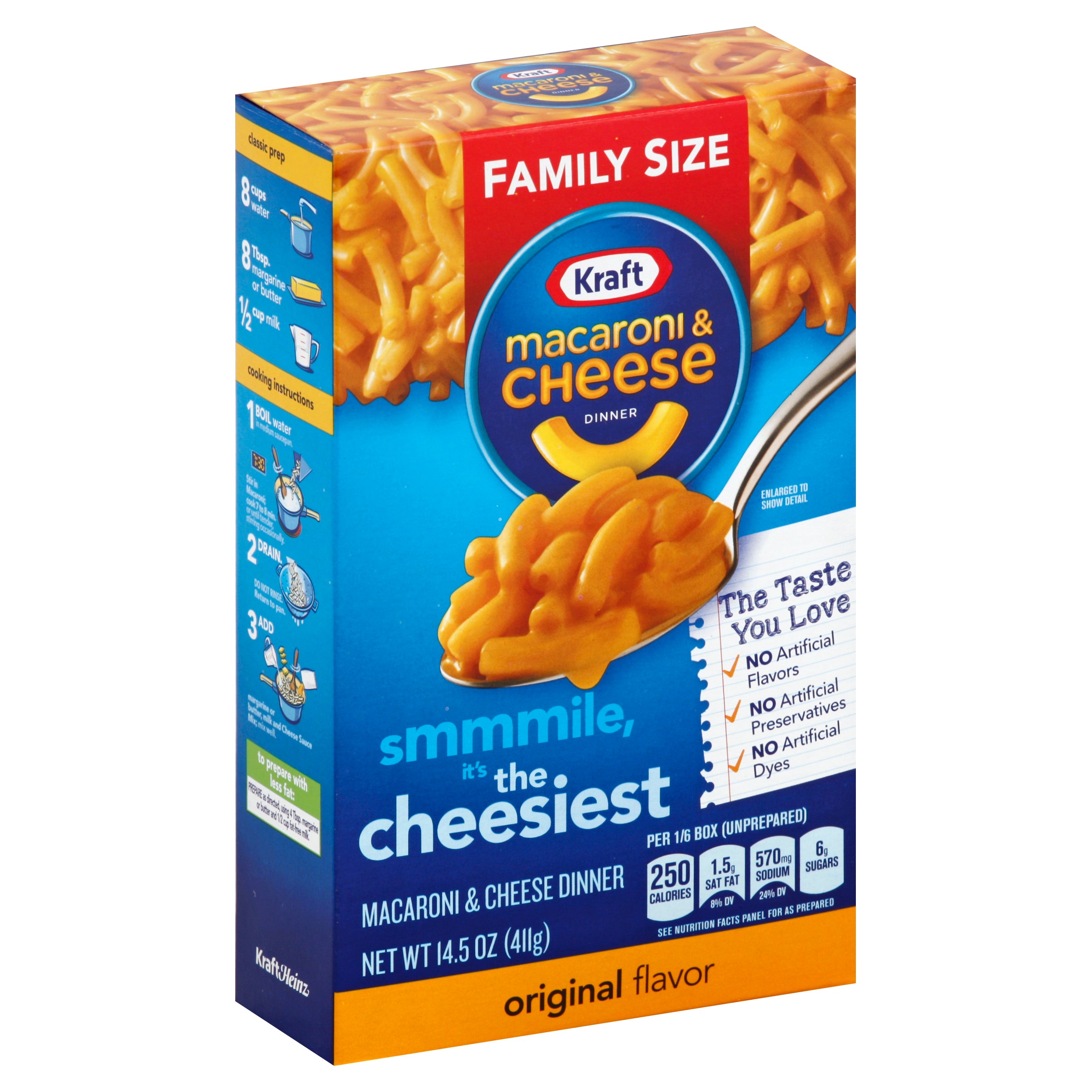 Kraft Grocery Macaroni & Cheese Family Size 24ct 14.5oz