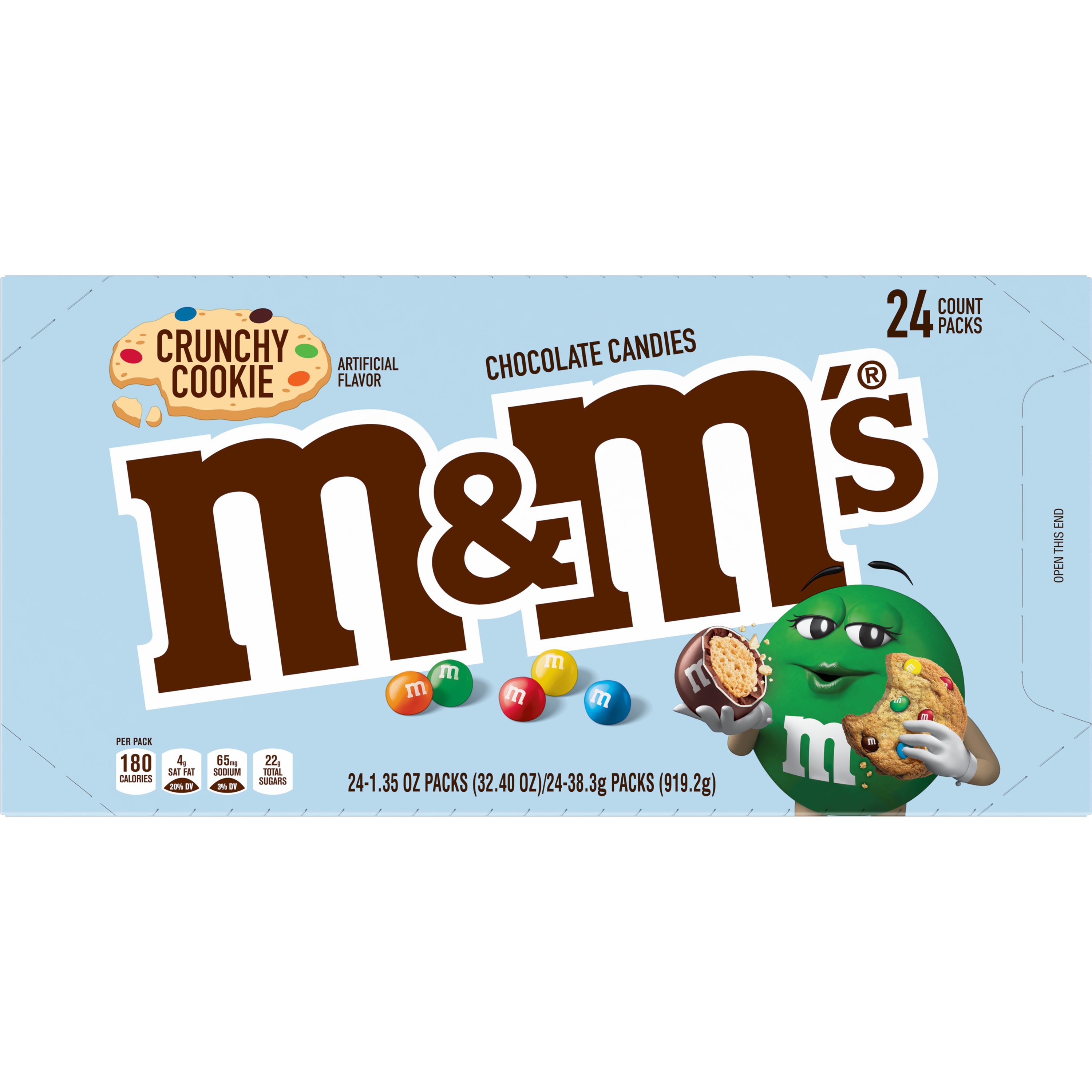 M&Ms Crunchy Cookie 1.35oz 12/24ct