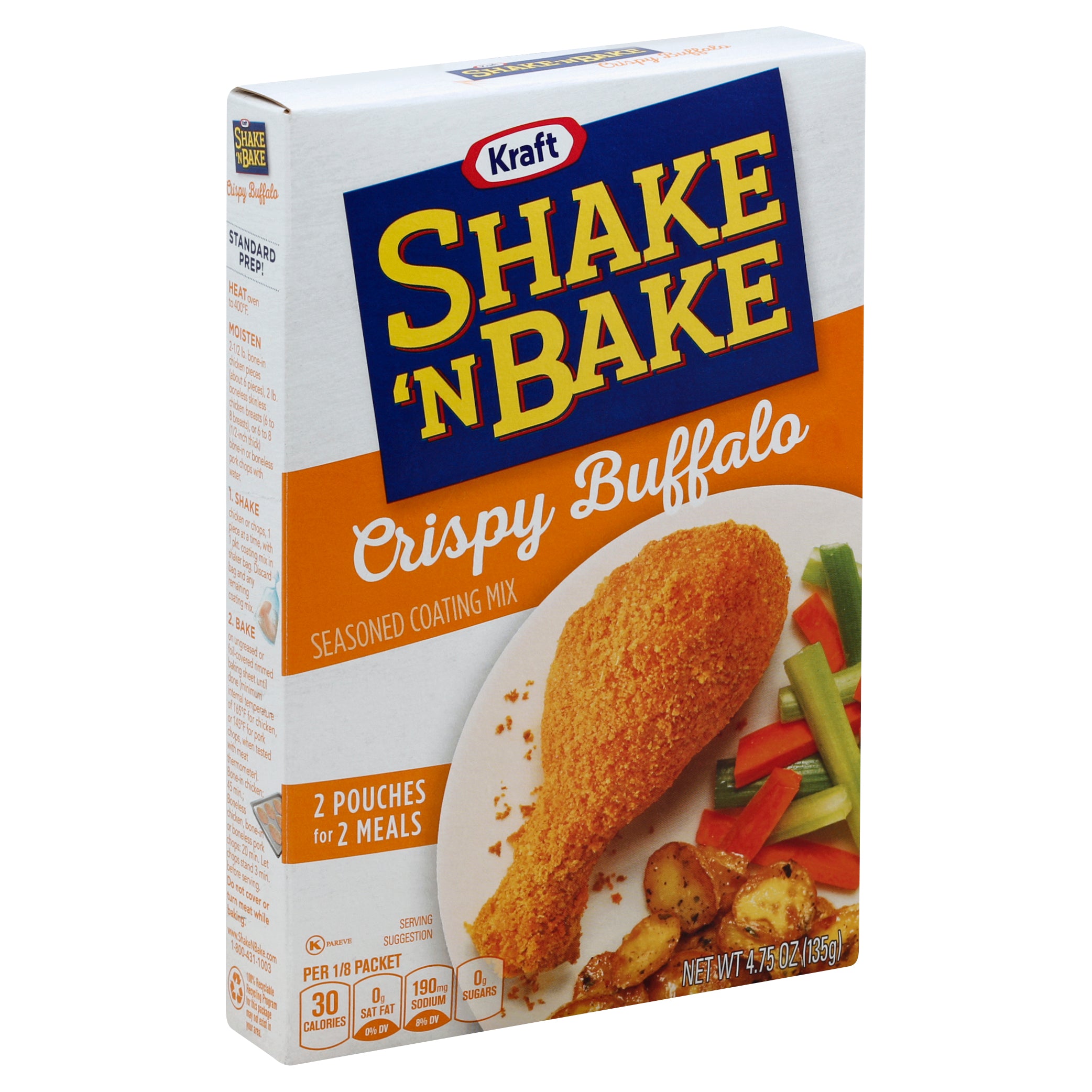 Kraft Grocery Shake N Bake Buffalo 8ct 4.75oz