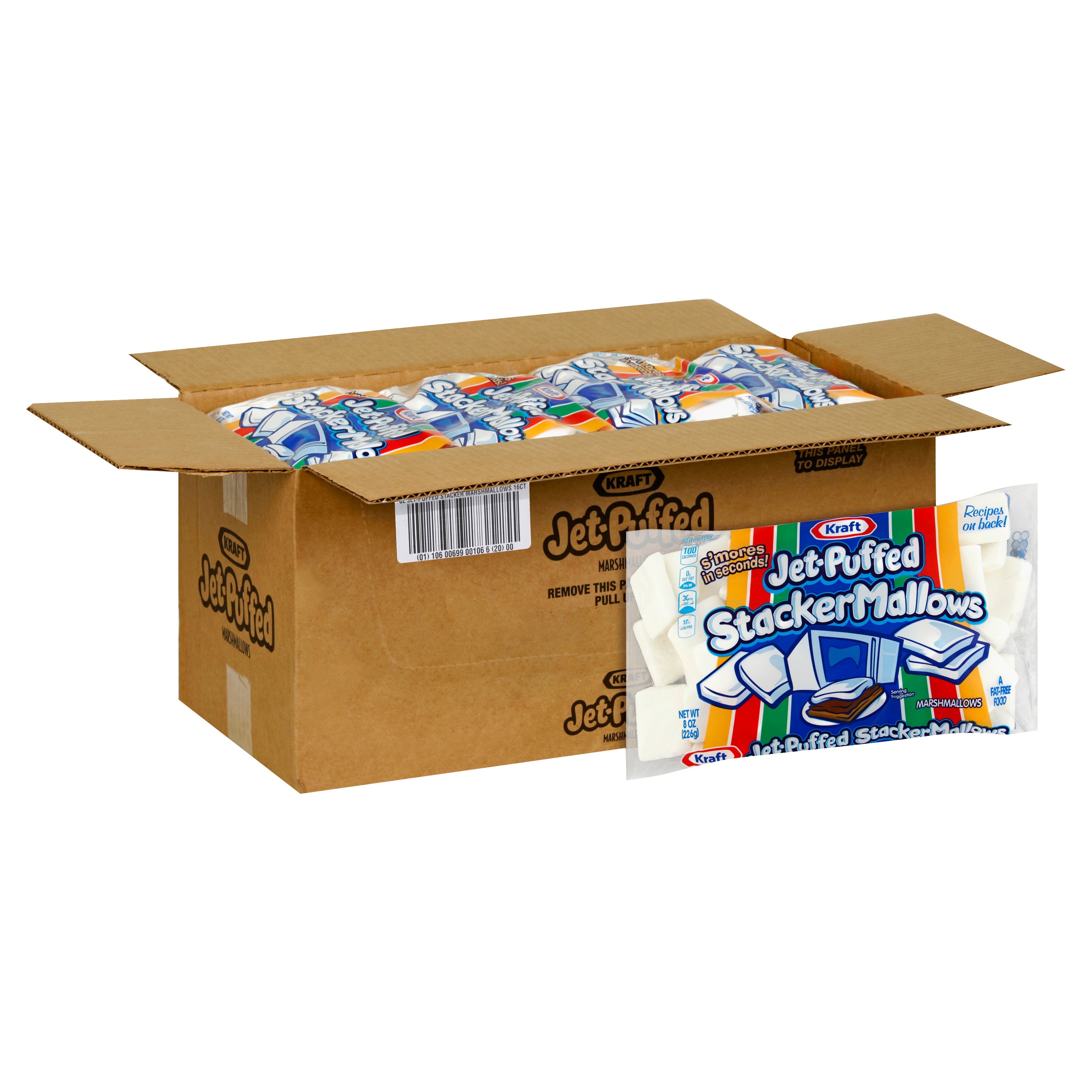 Kraft Jet-Puffed Stacker Mallows 16ct 8oz