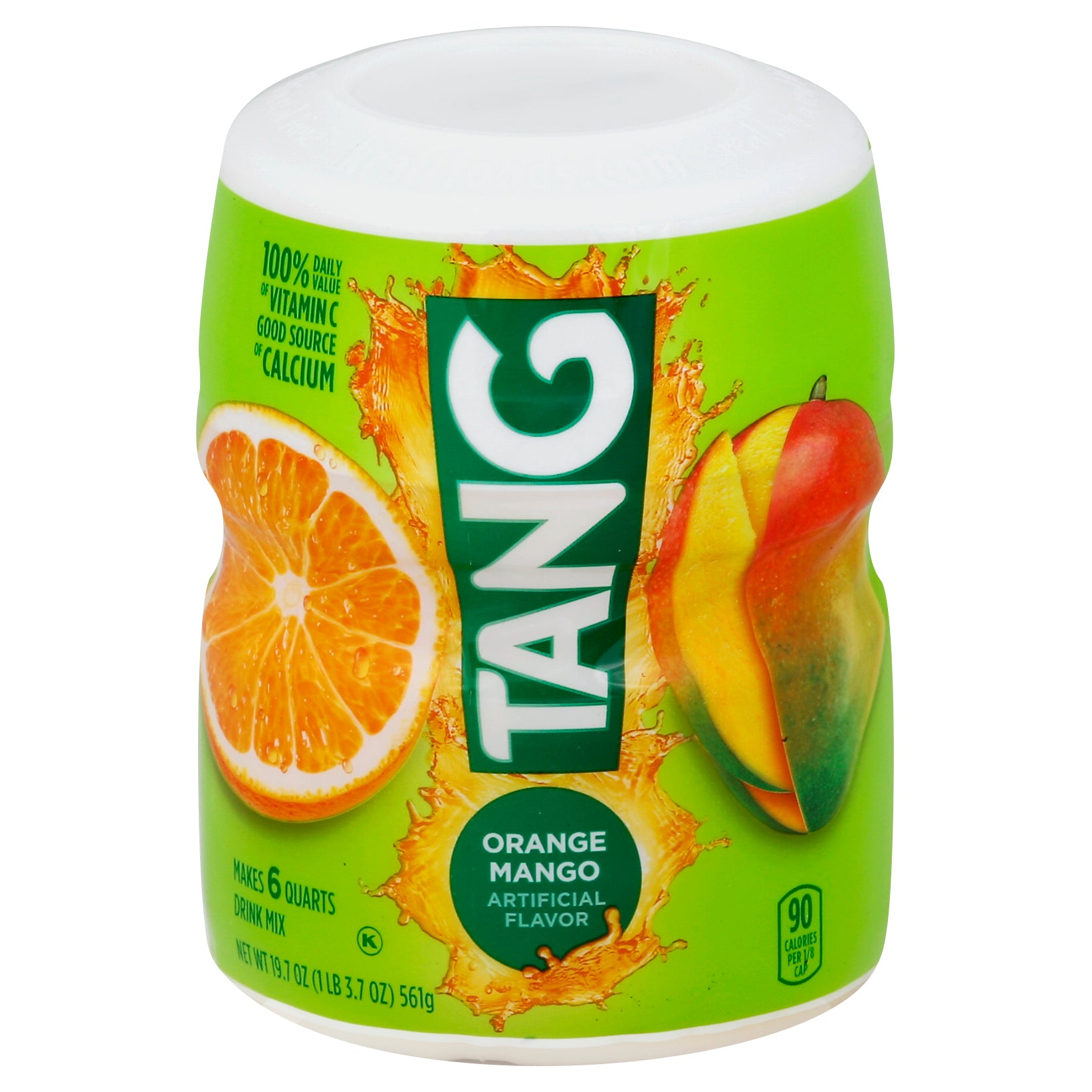 Kraft Tang Canister 6QT Orange Mango 12ct 19.7oz