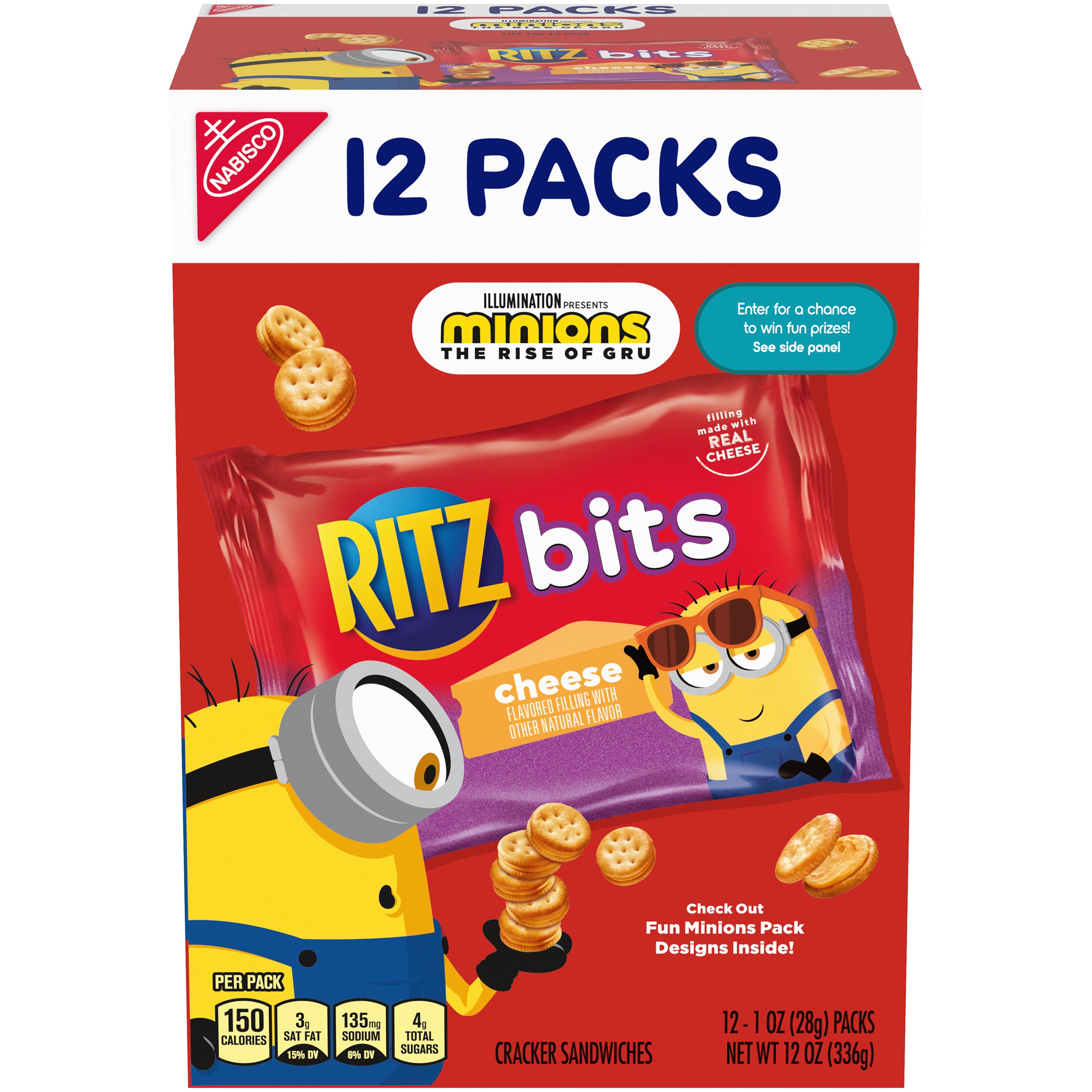 Ritz Bits Cheese Sandwiches 4/12 ct