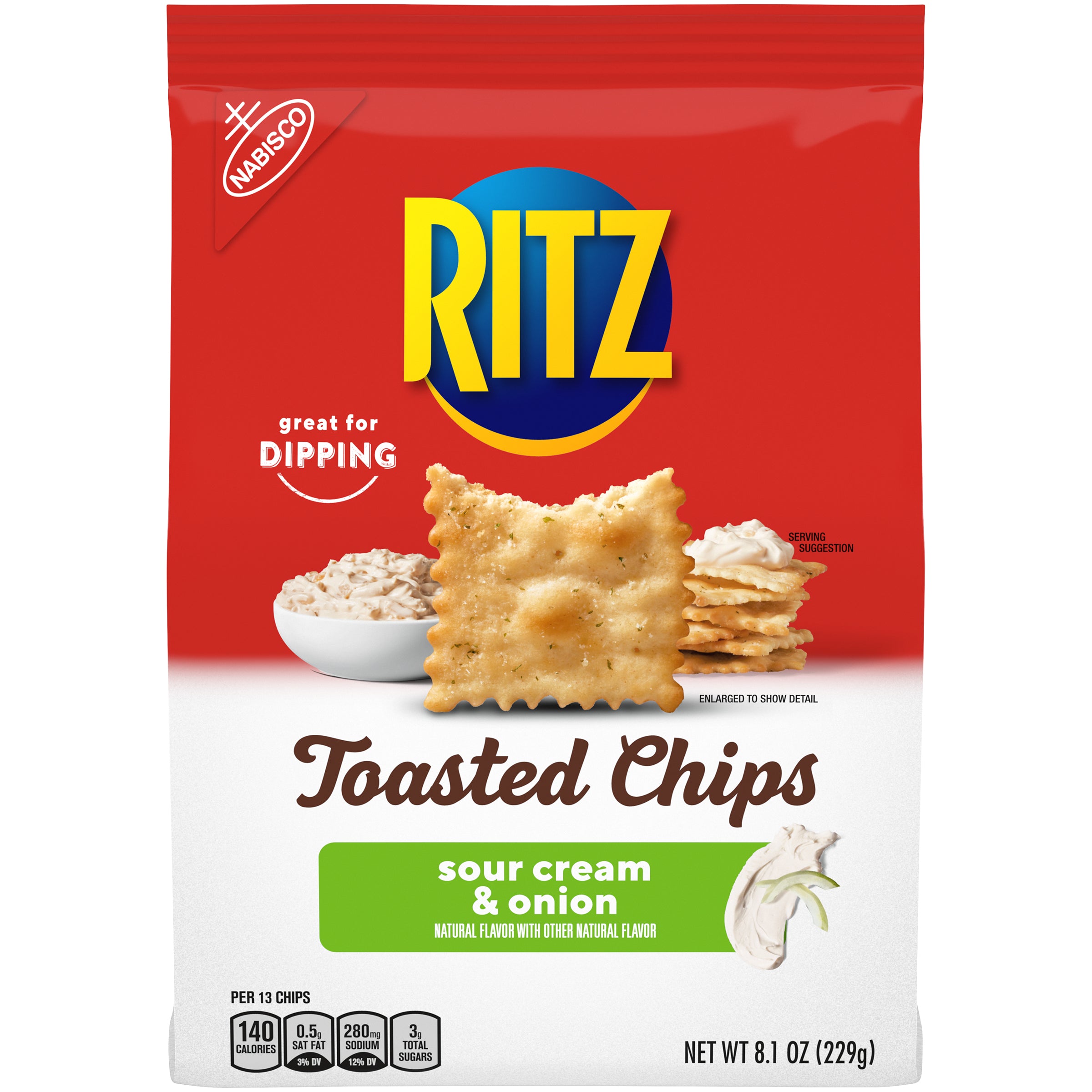 Ritz Chips Sour Cream & Onion 6ct 8.1oz