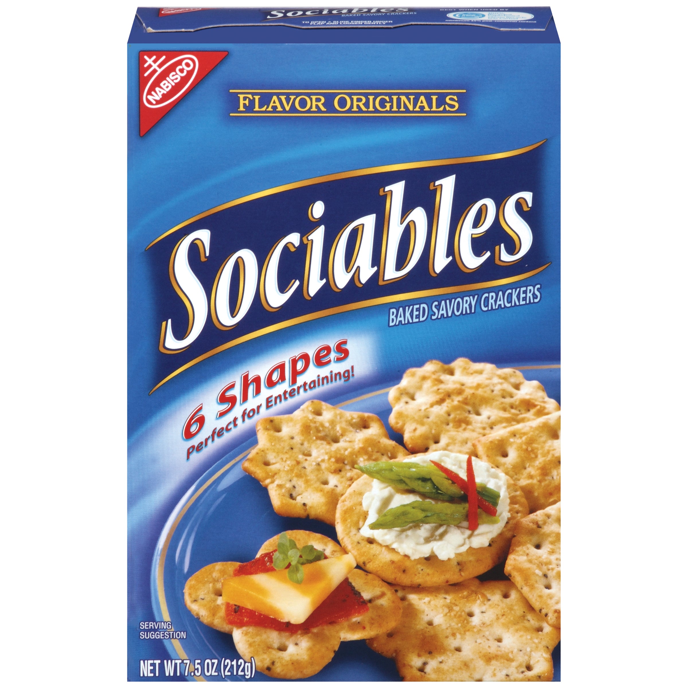 Mondelez Grocery Flavor Originals Sociables 6ct 7.5oz