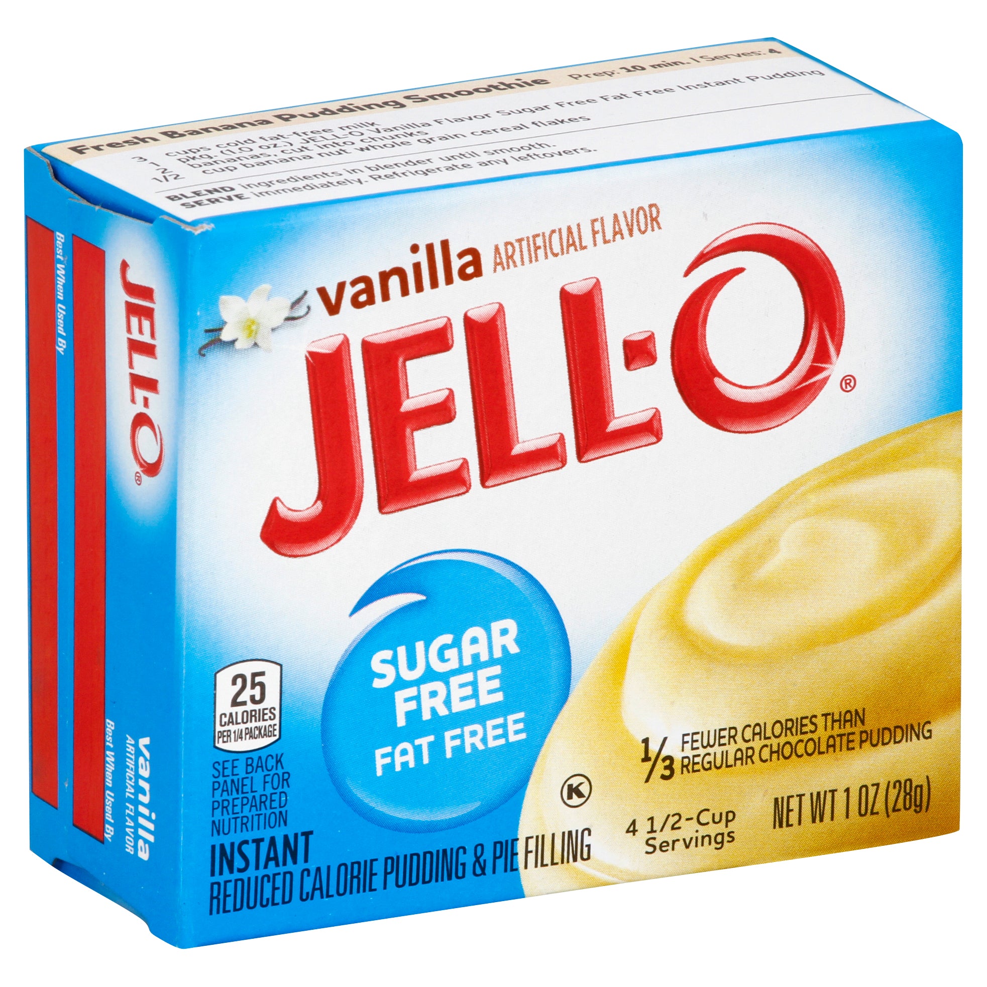 Kraft Grocery Jell-O Instant Pudding S/FF Vanilla 24ct 1oz