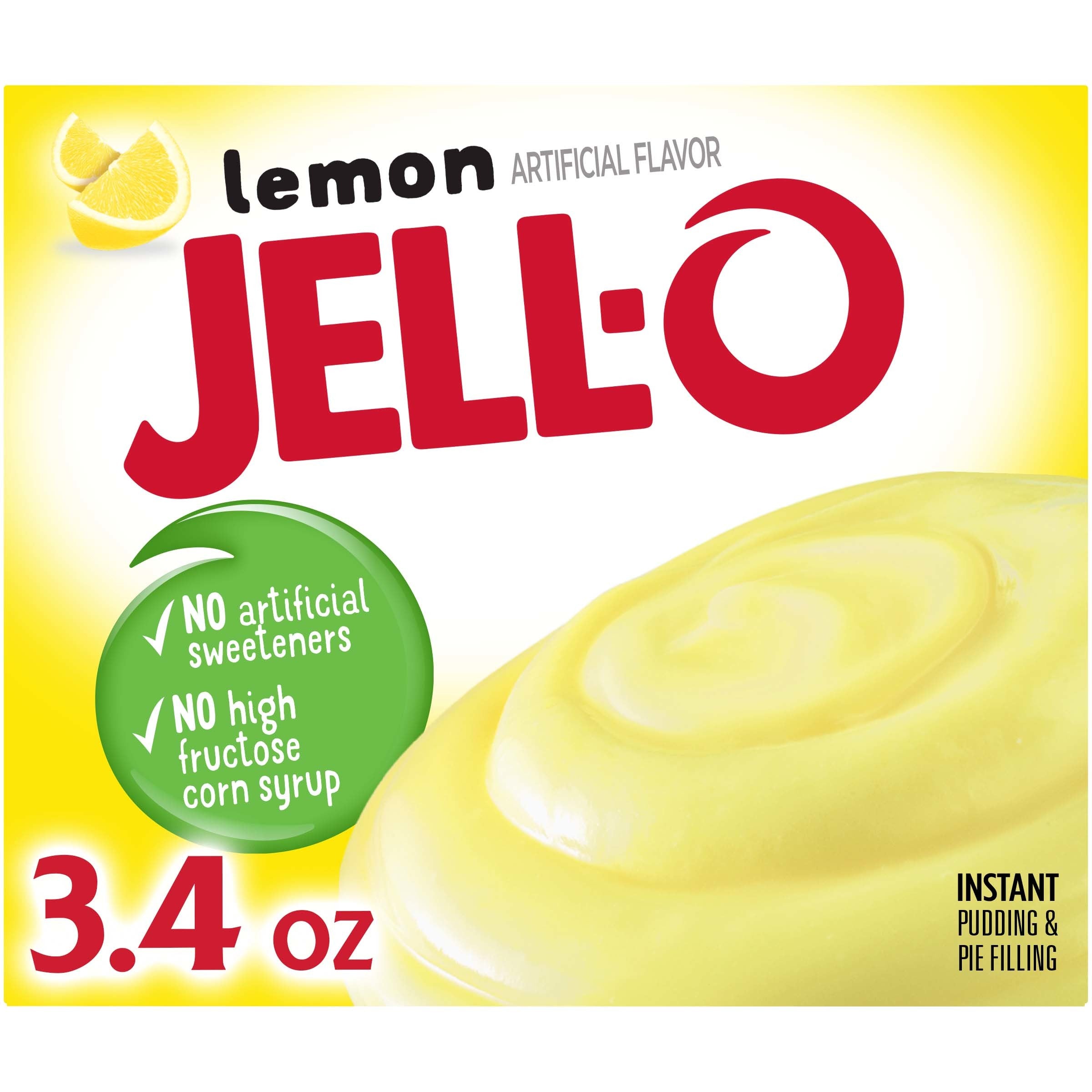 Kraft Grocery Jell-O Instant Pudding Lemon 24ct 3.4oz