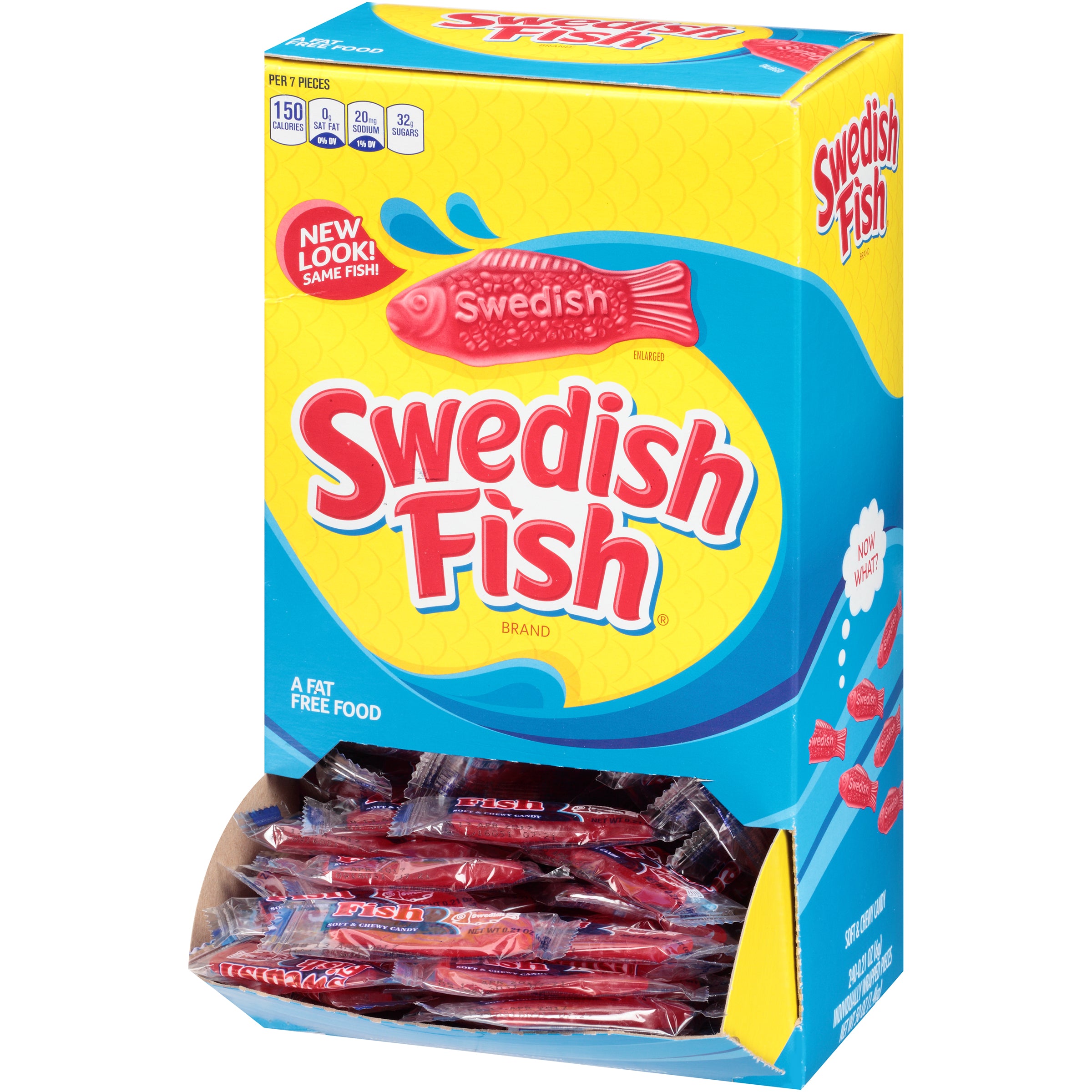 Mondelez 240 ct Wrapped Changemaker Jaret Swedish Fish Red 8/240ct 0.21oz