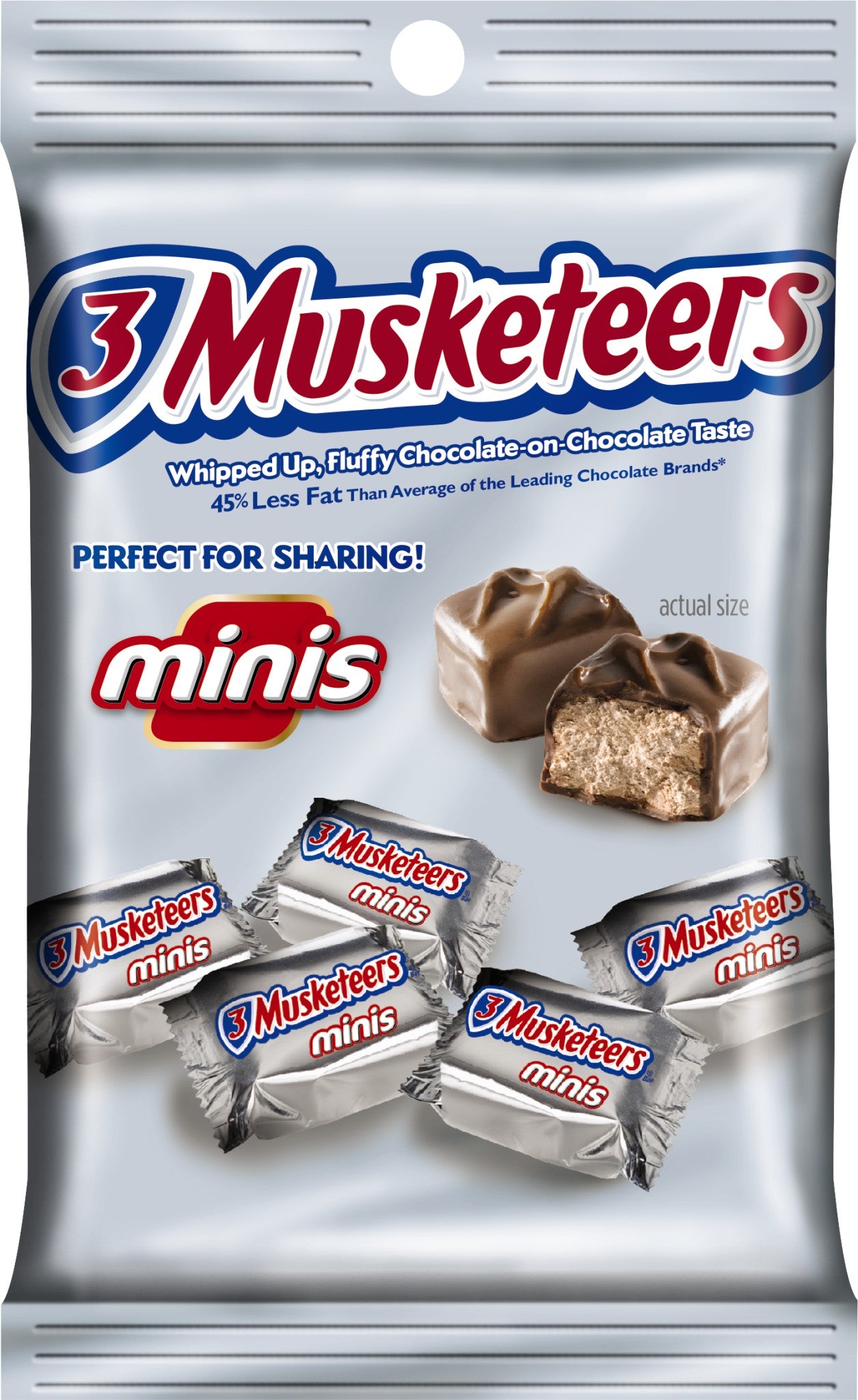 M&M Mars Peg 3 Musketeer Minitures 12ct 2.64oz