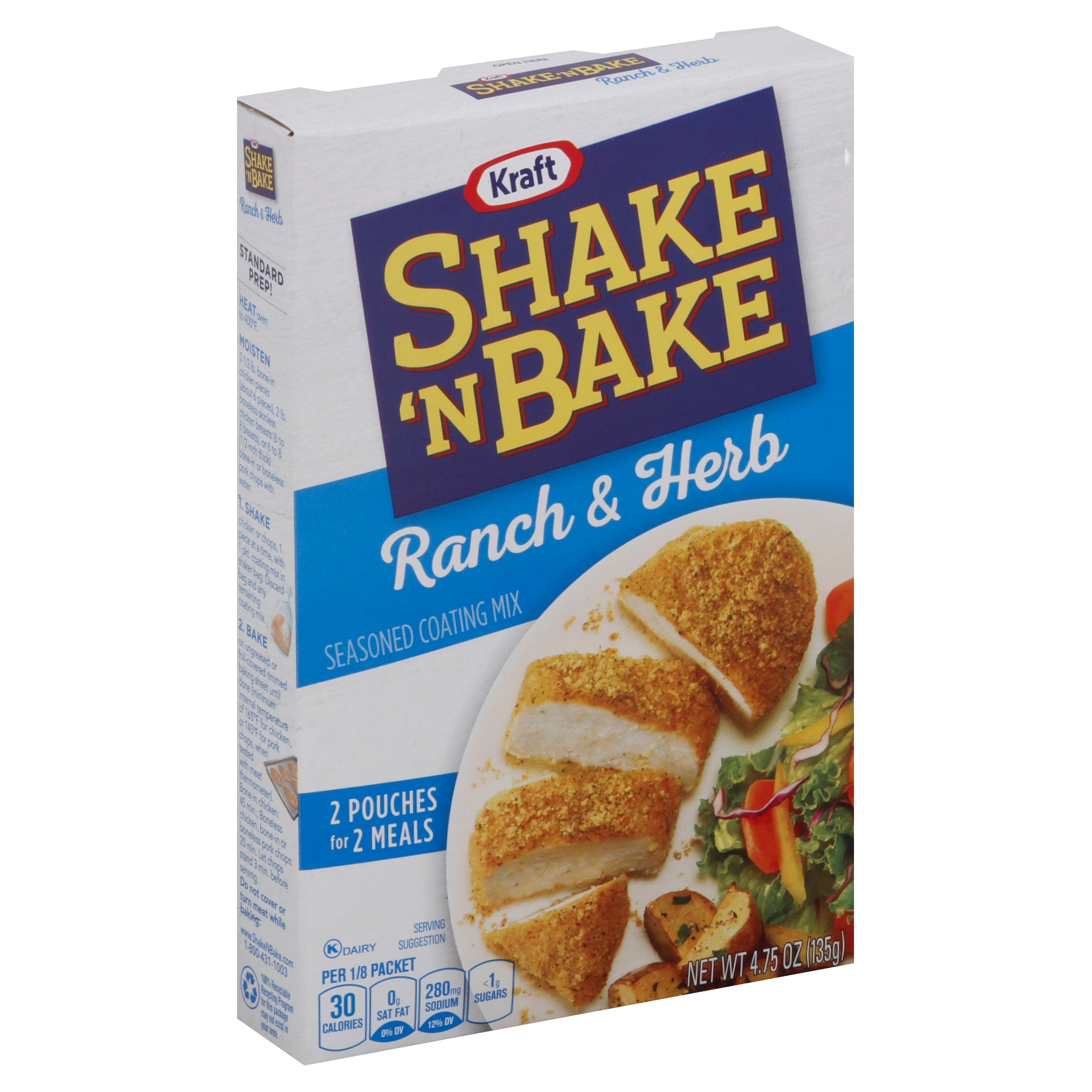 Kraft Grocery Shake N Bake Original Ranch 8ct 4.75oz