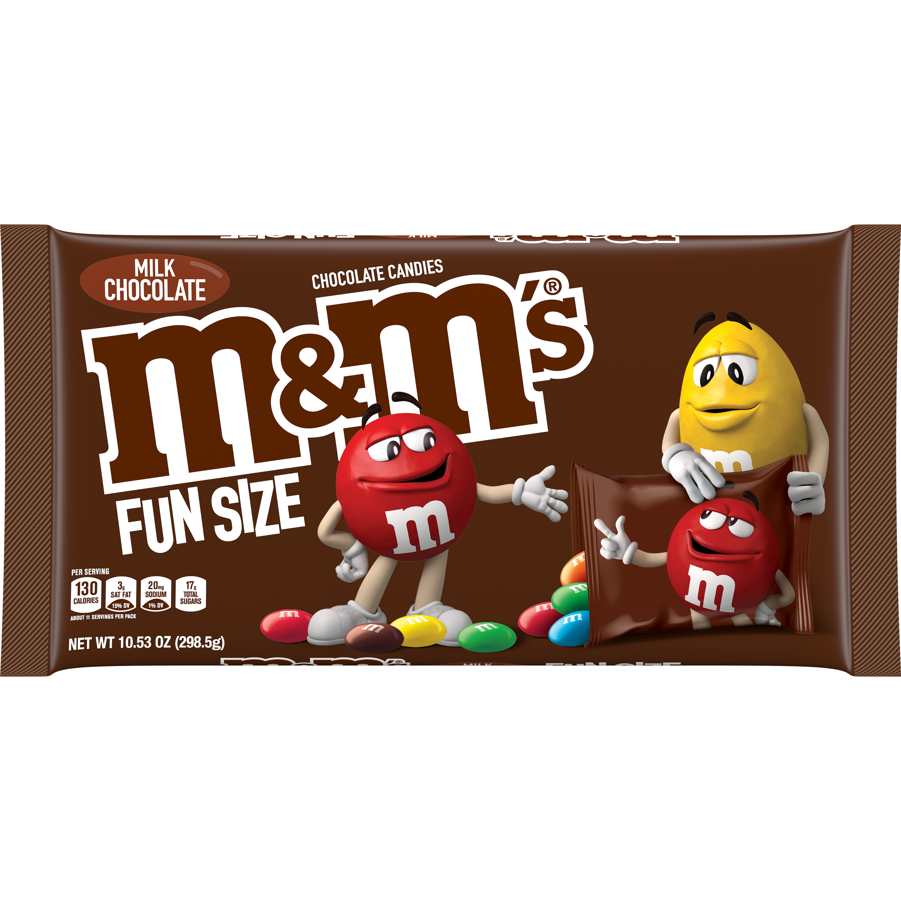 M&M's Milk Chocolate Fun Size DRC 10.48oz 1/16ct