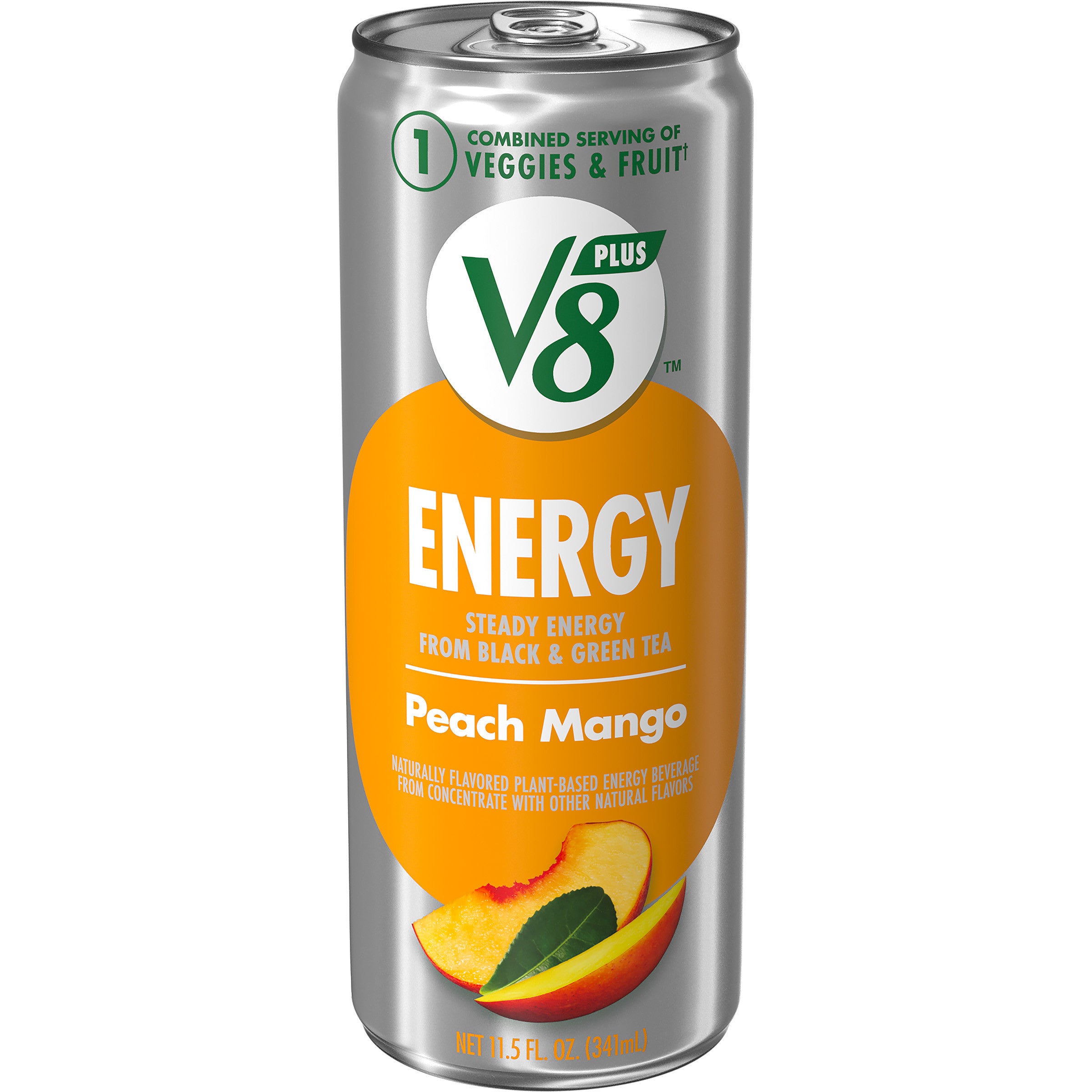 V8 Splash Sparkling & Energy Peach Mango Can 12/11.5oz