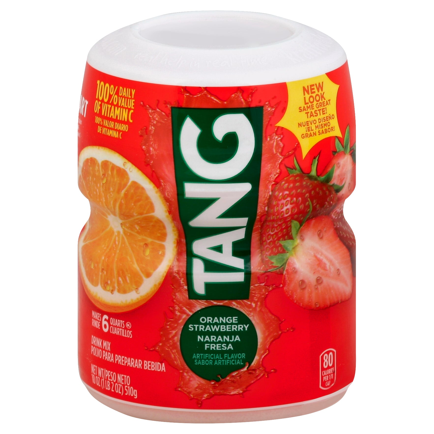 Tang Orange Strawberry Canister 18oz 1/12ct