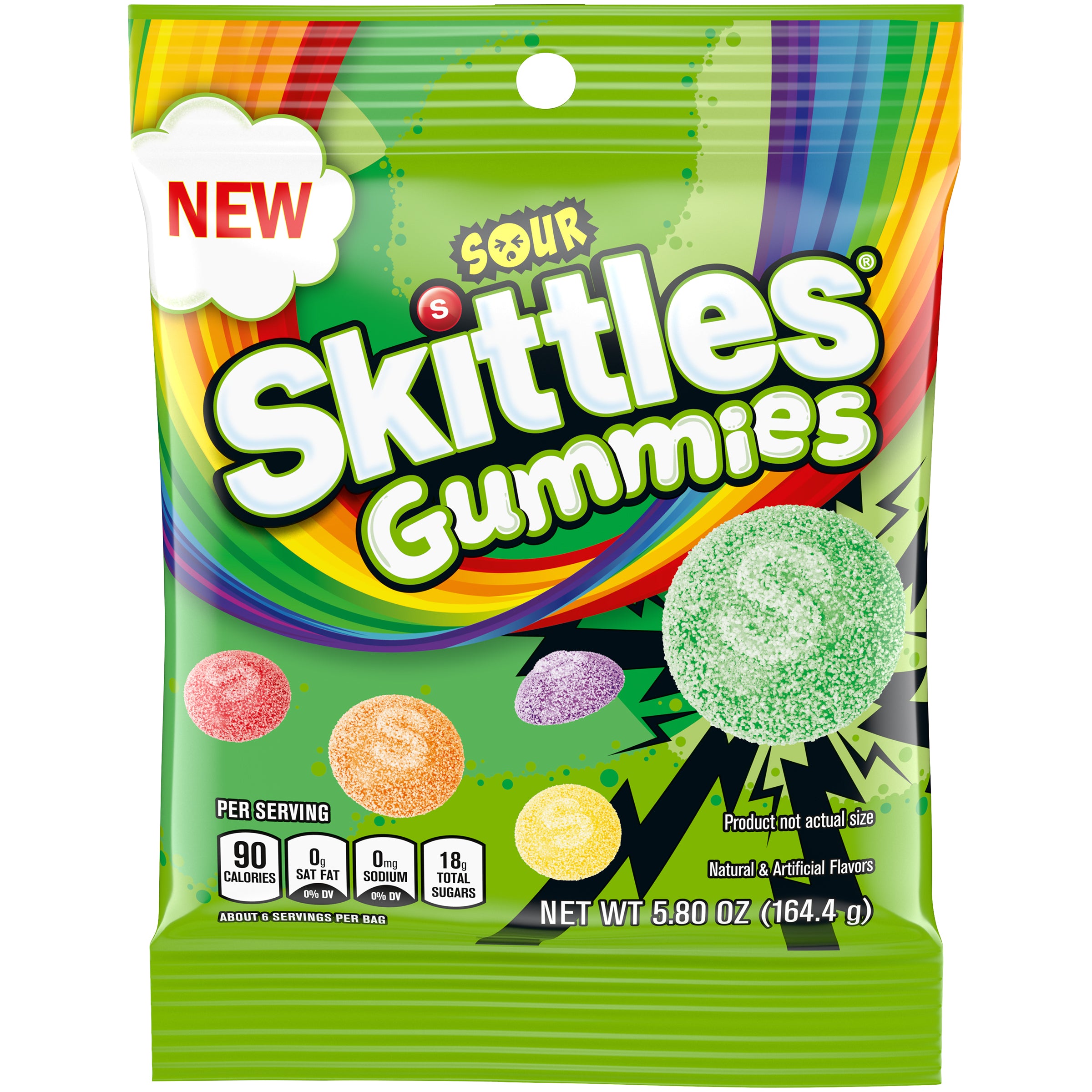 Skittles Sour Gummies Peg 5.8oz 1/12