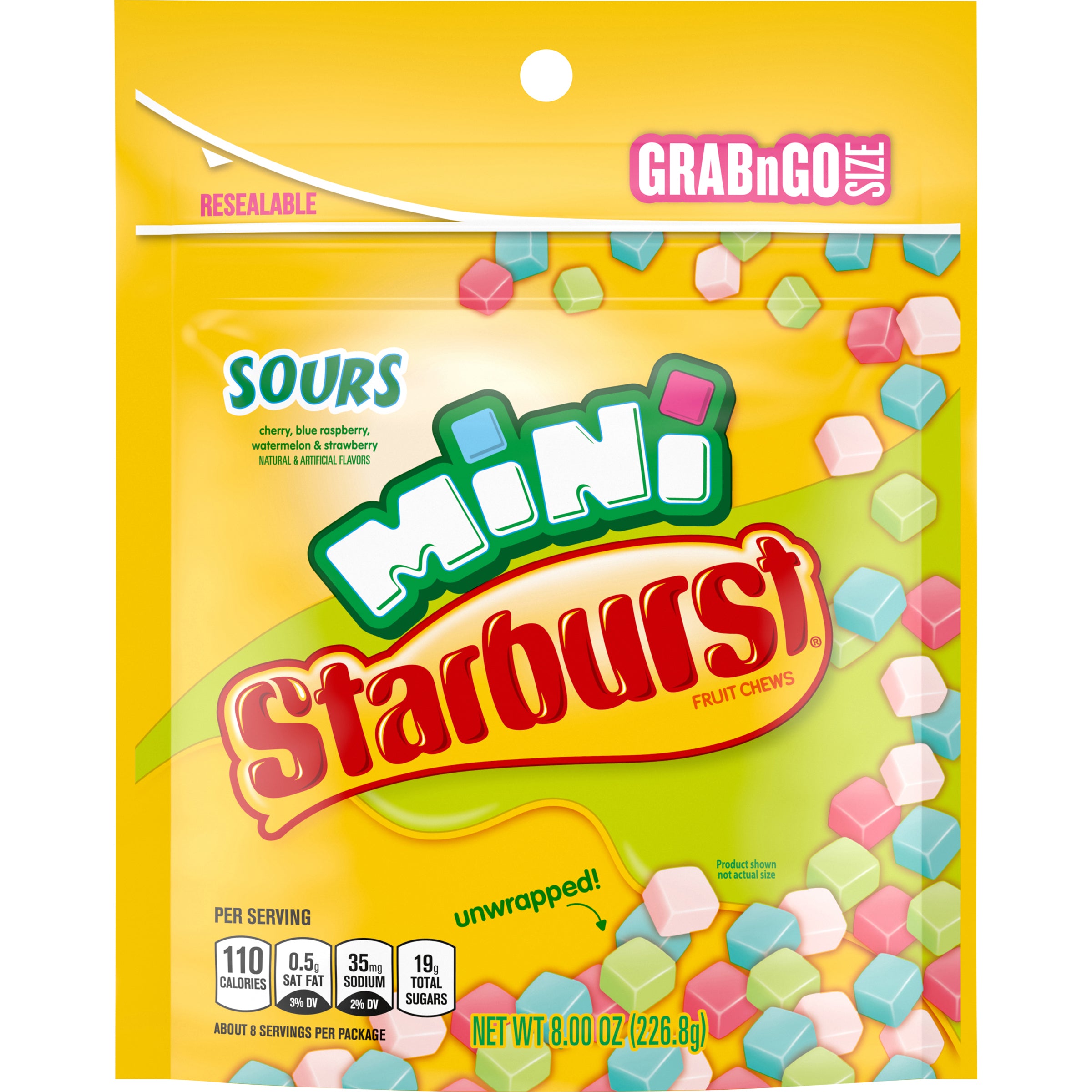 Starburst Minis SUP Sours 8oz 1/8ct