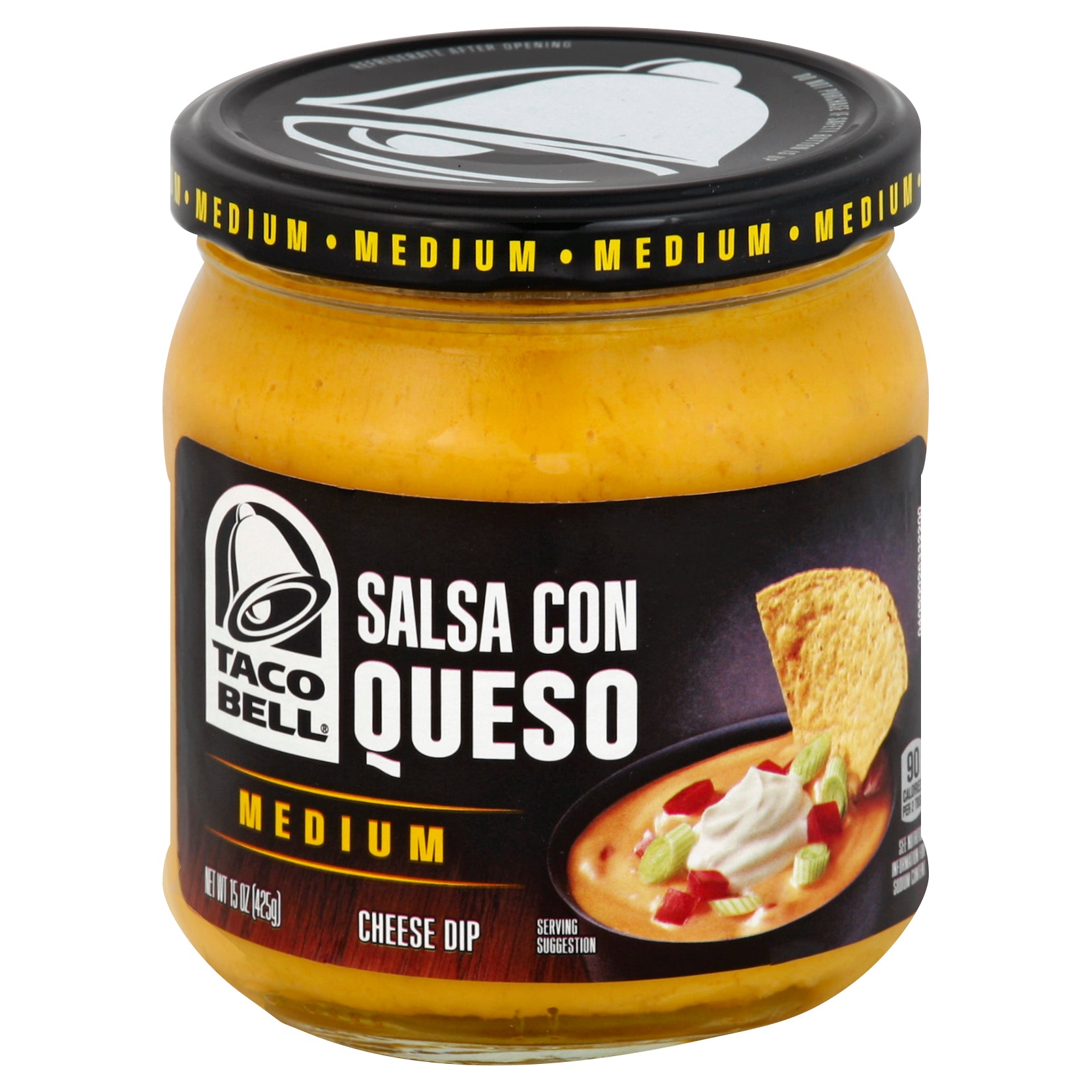 Kraft Taco Bell Sauce Medium Con Queso 12ct 15oz